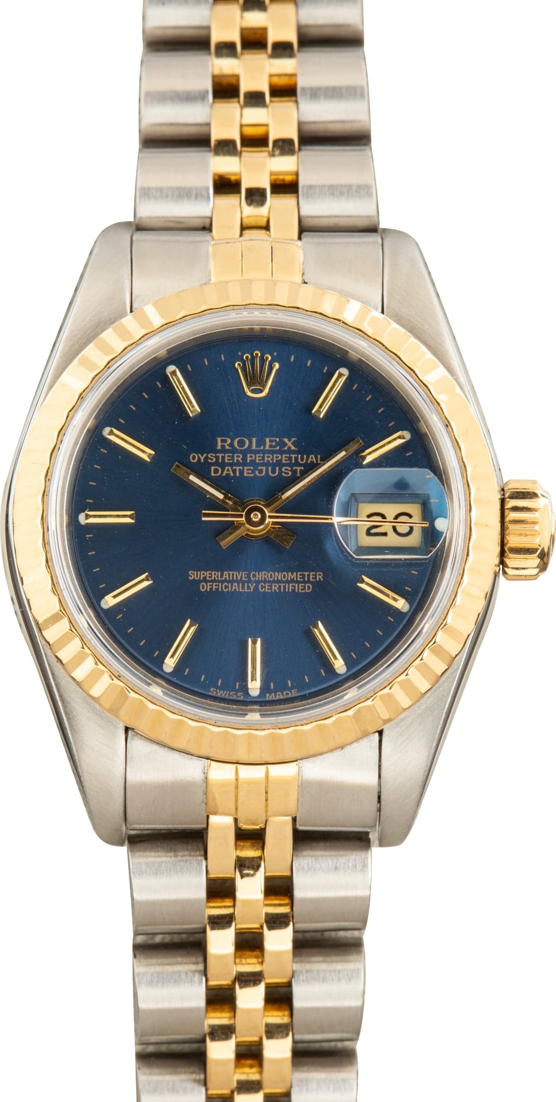 Rolex Lady Datejust Ref 69173 Blue Dial