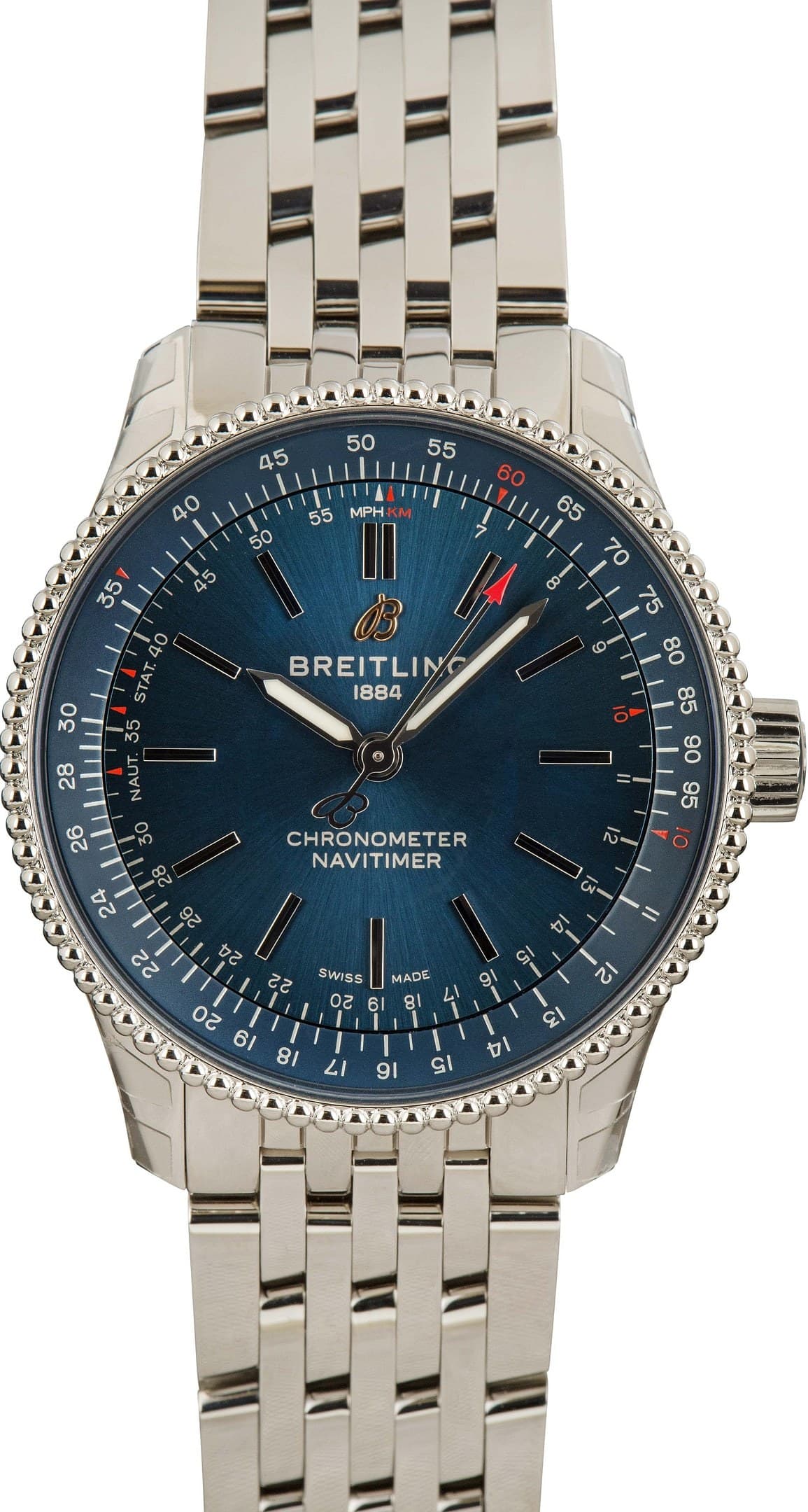 Breitling Navitimer Automatic 35 Stainless Steel Blue Dial — view 1
