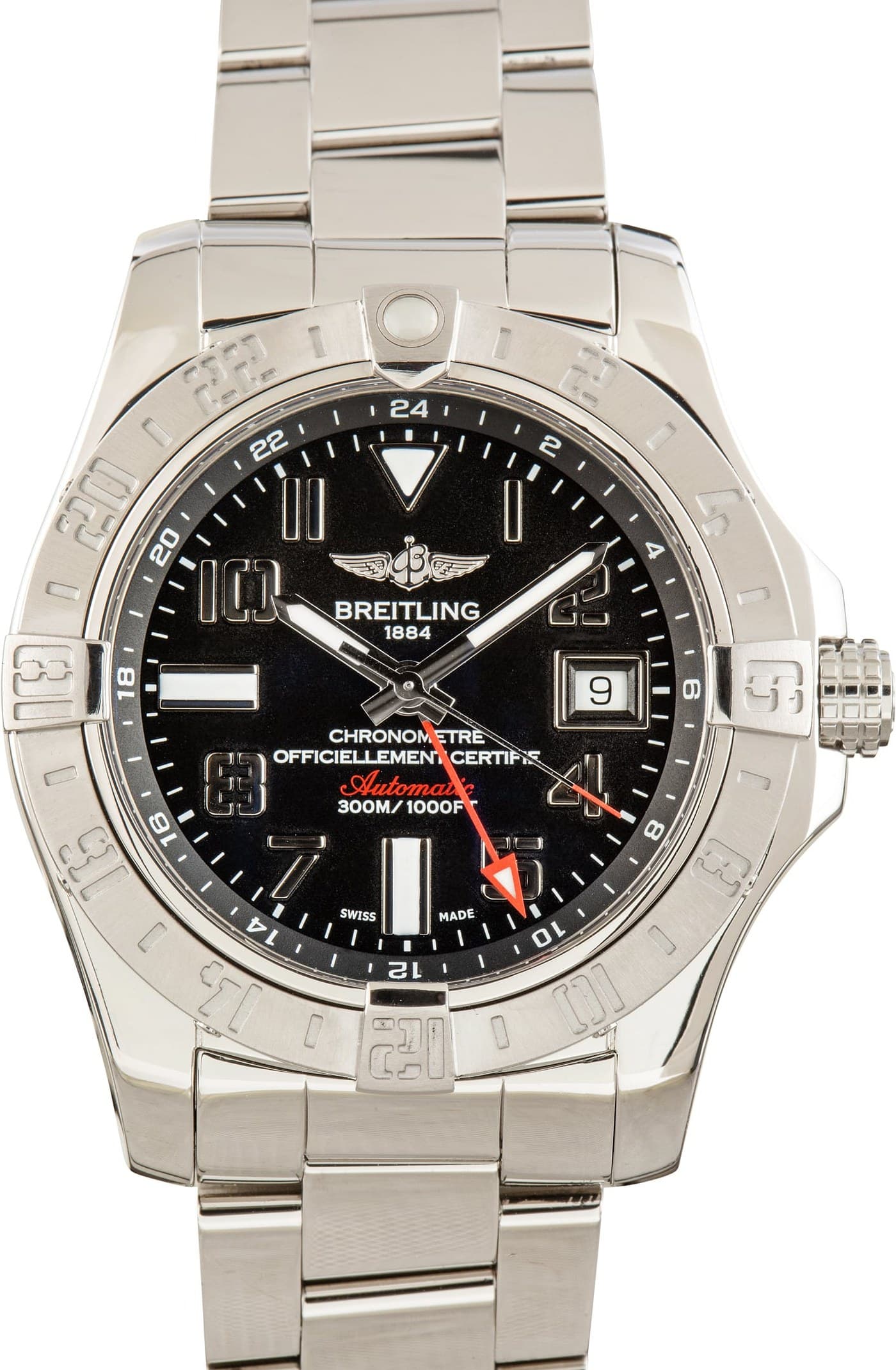 Breitling Avenger Automatic GMT 43 Black Arabic Dial — view 1