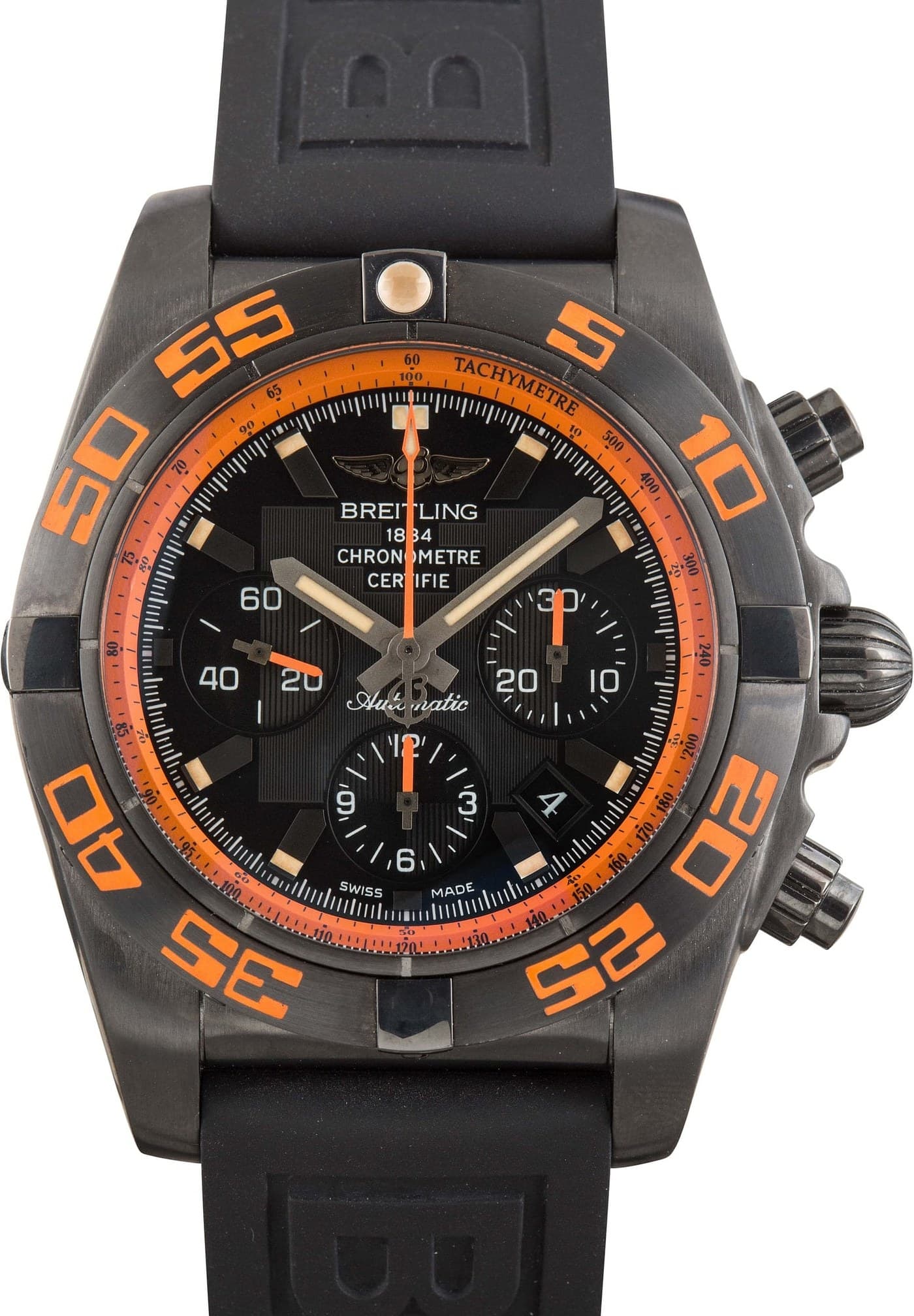Breitling Chronomat 44 Raven MB0111 Black Dial — view 1