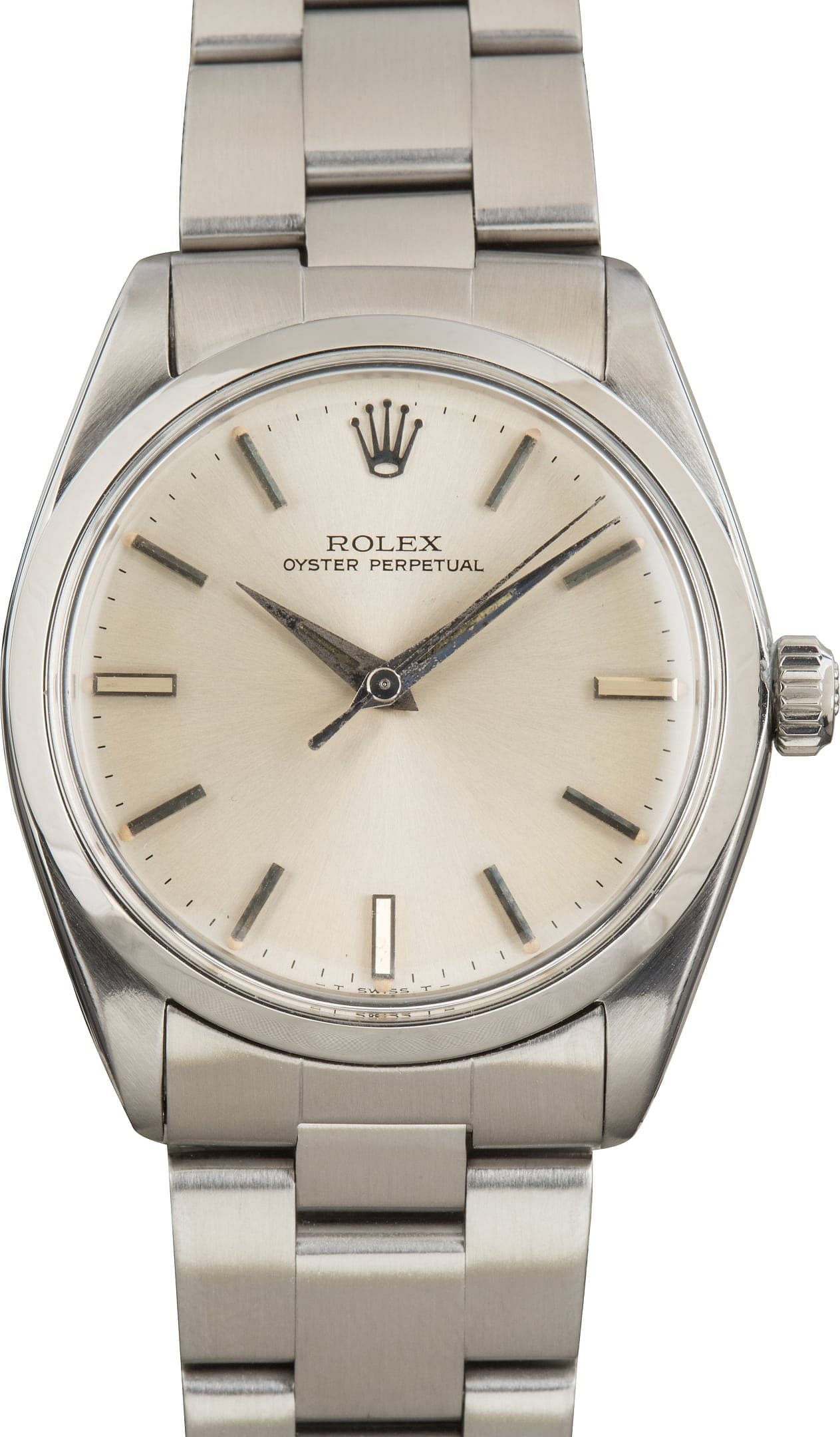 Vintage Rolex Oyster Perpetual 34 Ref 1002 Silver Dial — view 1