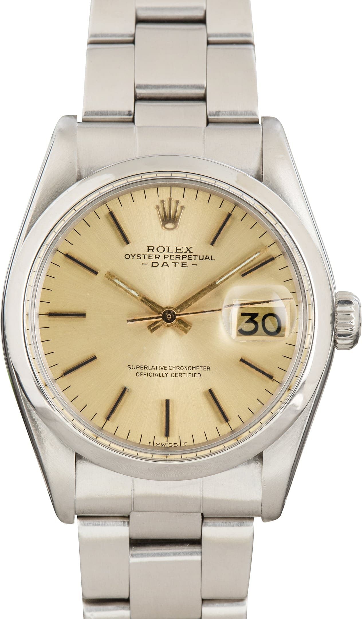 Champagne Dial Rolex Date Ref 1500 — view 1