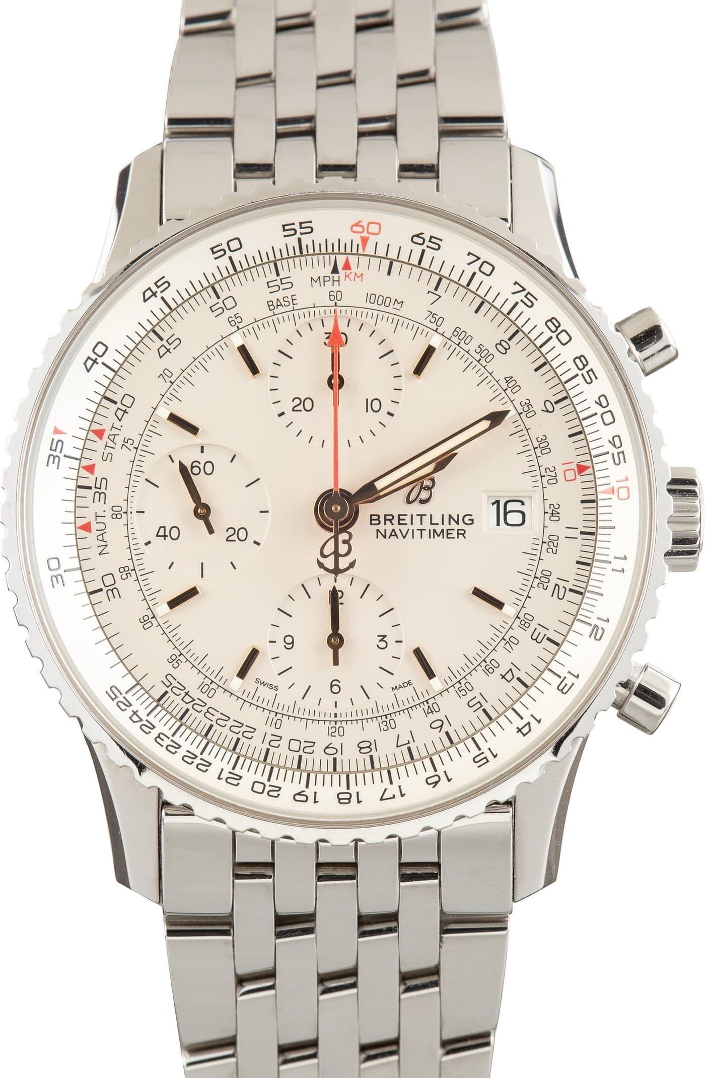 Breitling Navitimer Chronograph 41 Silver Dial — view 1