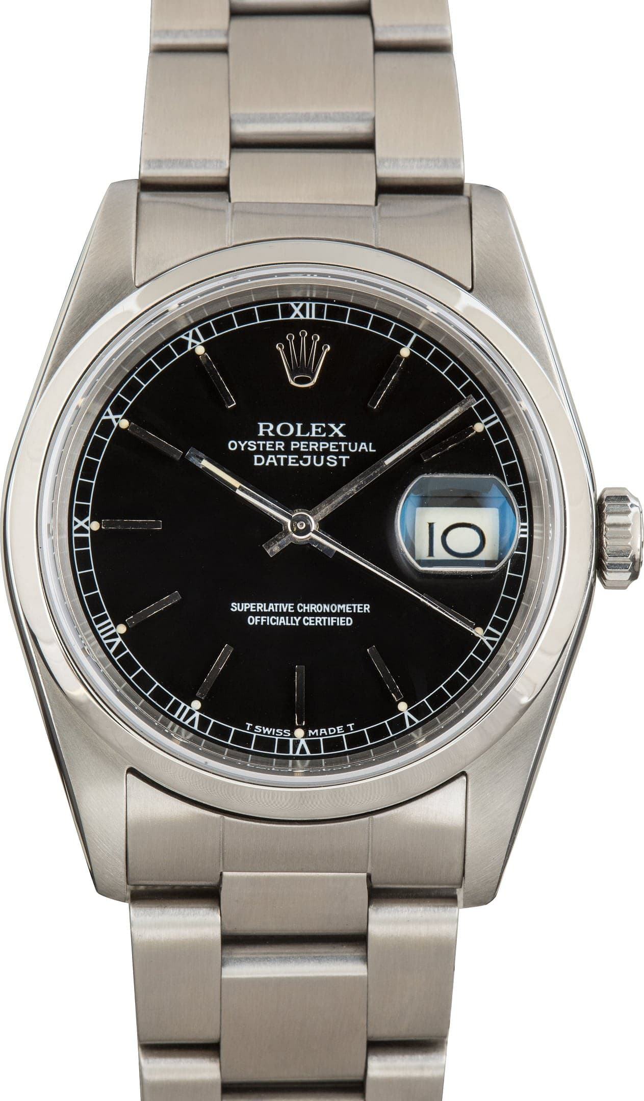 Rolex Datejust Ref 16200 Black Dial — view 1