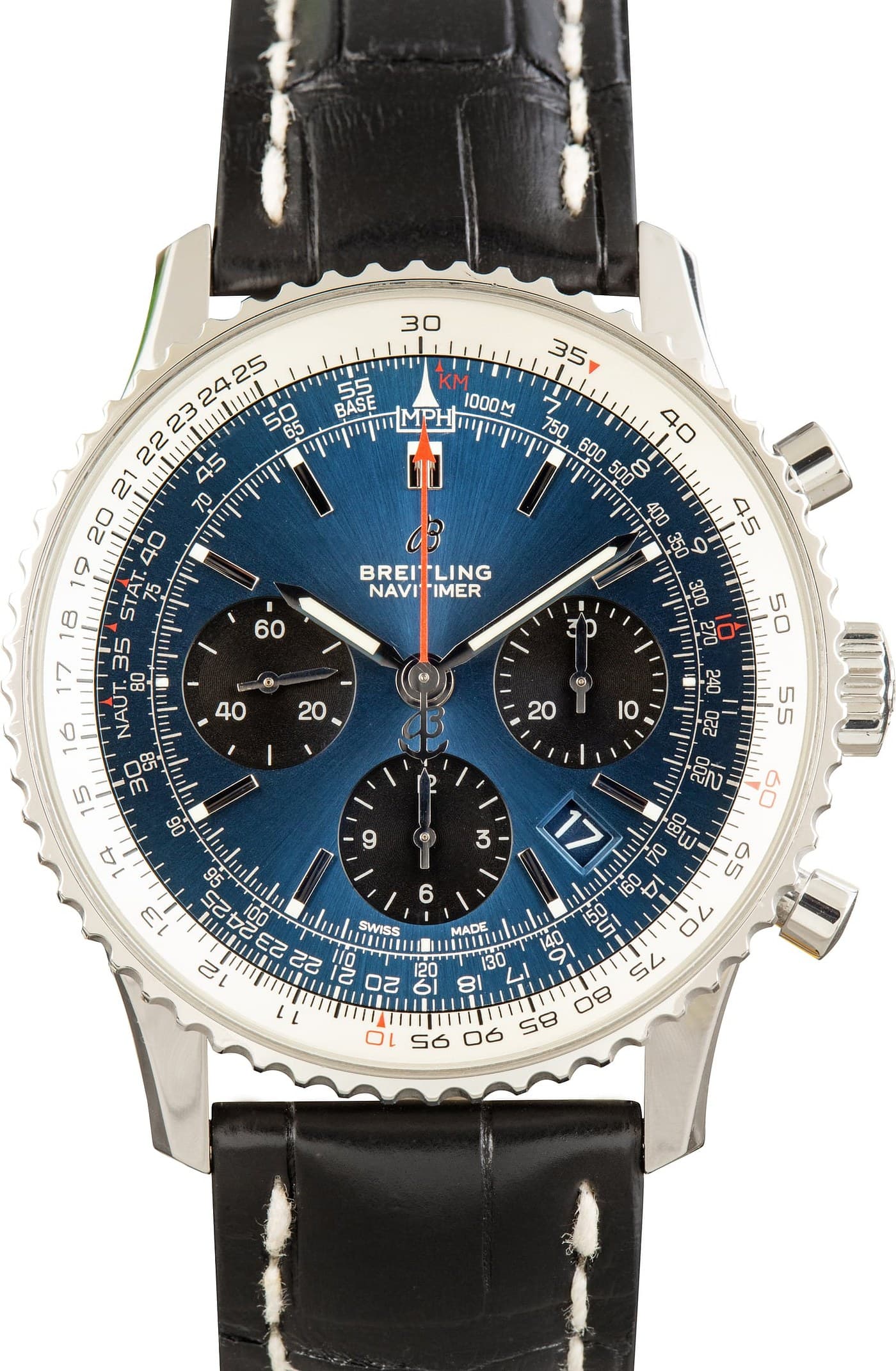 Breitling Navitimer B01 Blue Dial — view 1