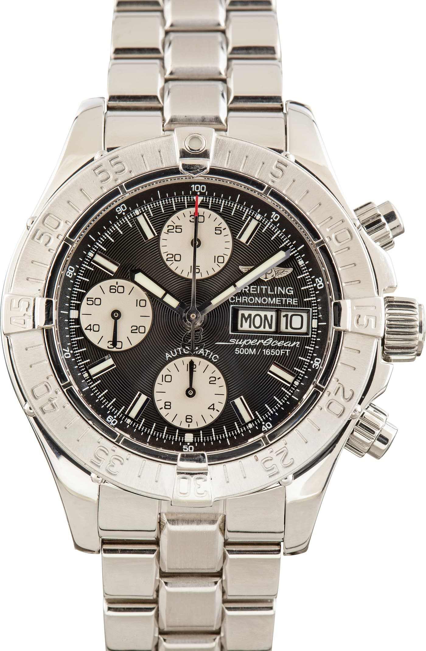 Stainless Steel Breitling Superocean Chronograph — view 1