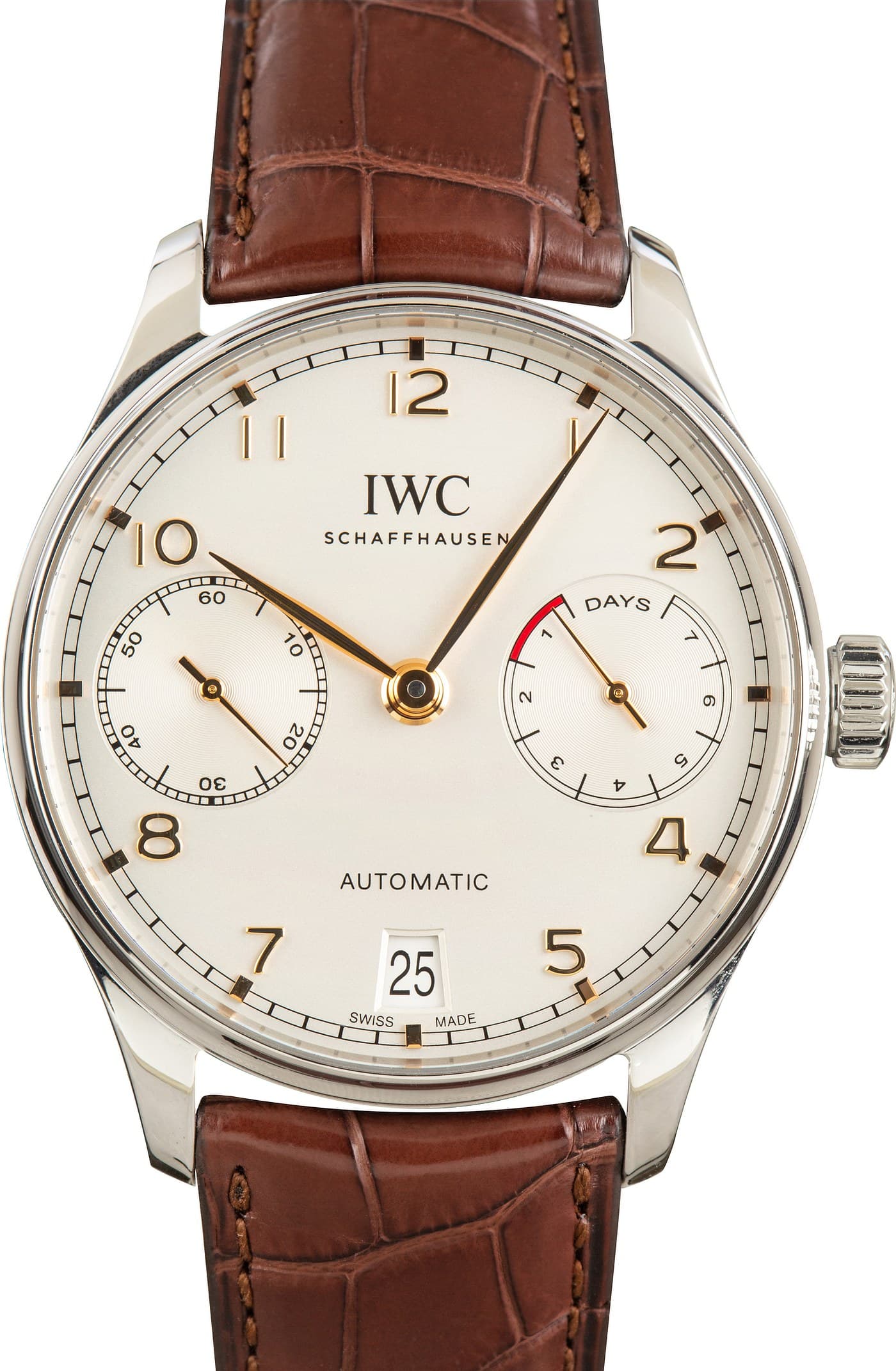 IWC Portugieser Ref IW500104 Silver Dial — view 1