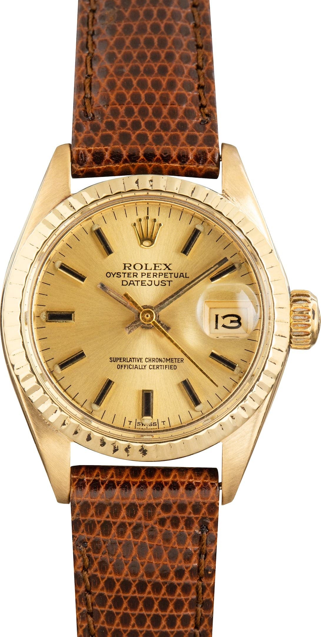 Vintage Ladies Rolex Datejust Ref 69178 Champagne Dial — view 1