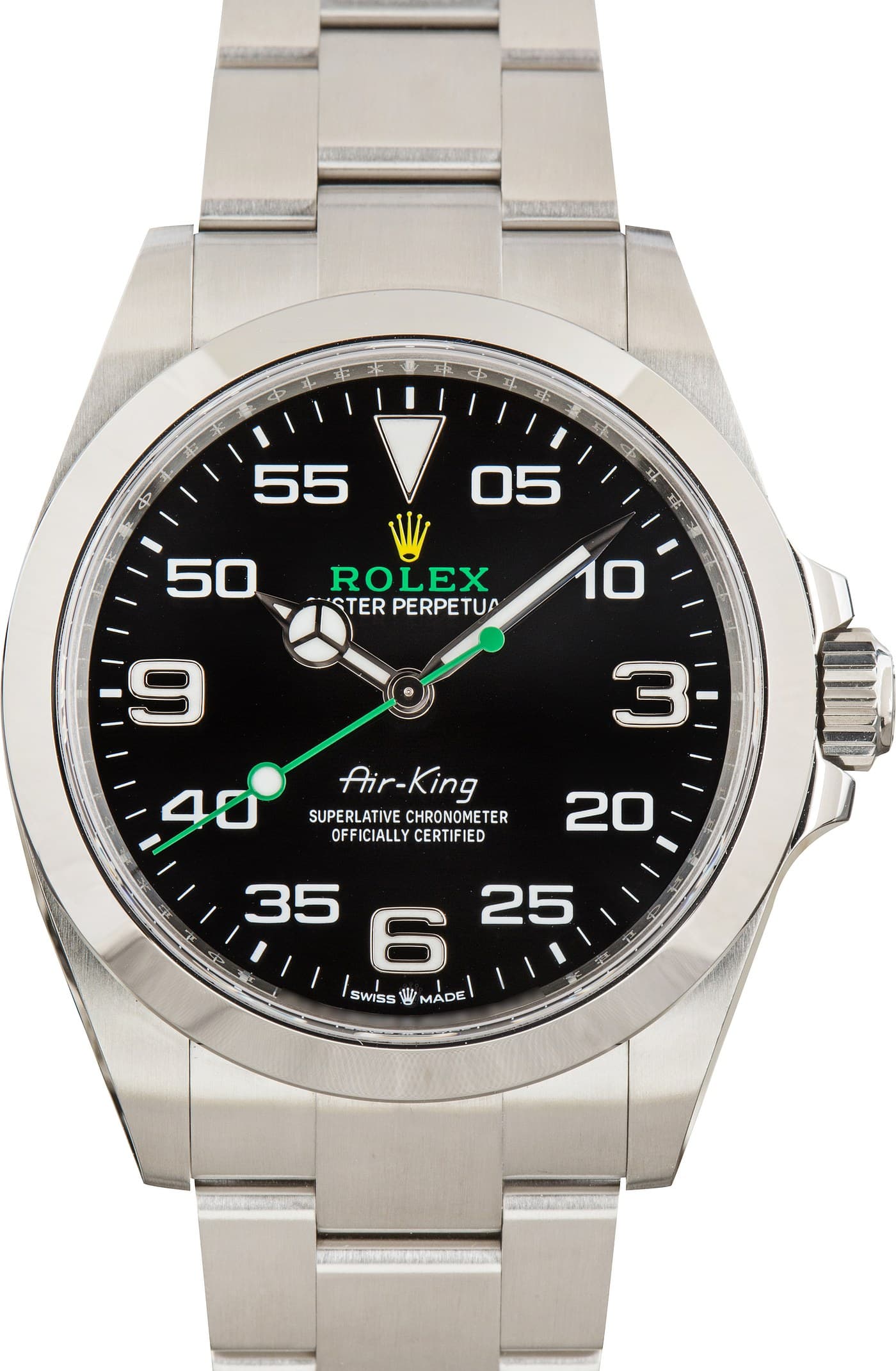 Rolex Air-King Black Dial 126900 Smooth Bezel — view 1