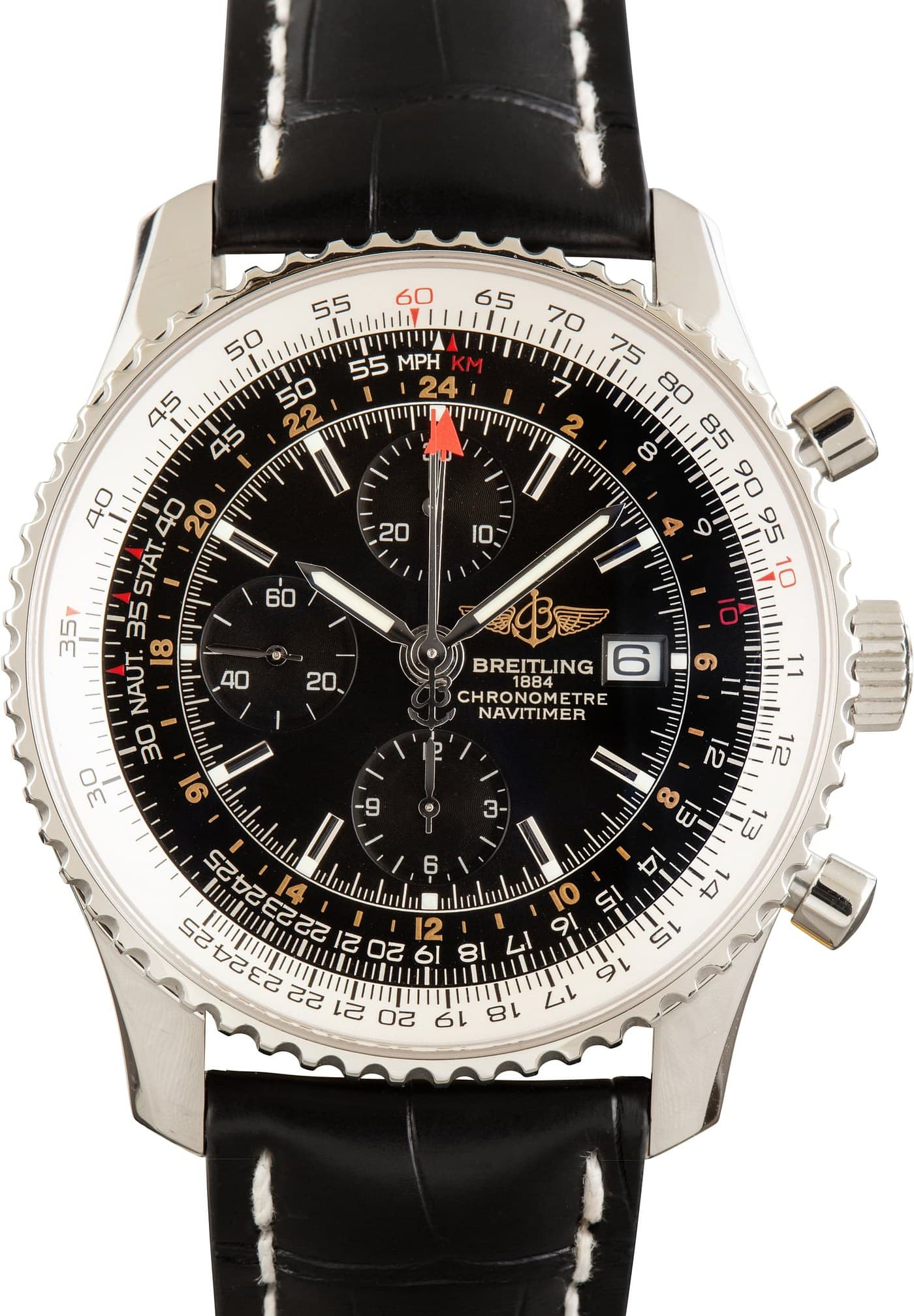 Breitling Navitimer 1 Chronograph GMT 46 Black Dial — view 1