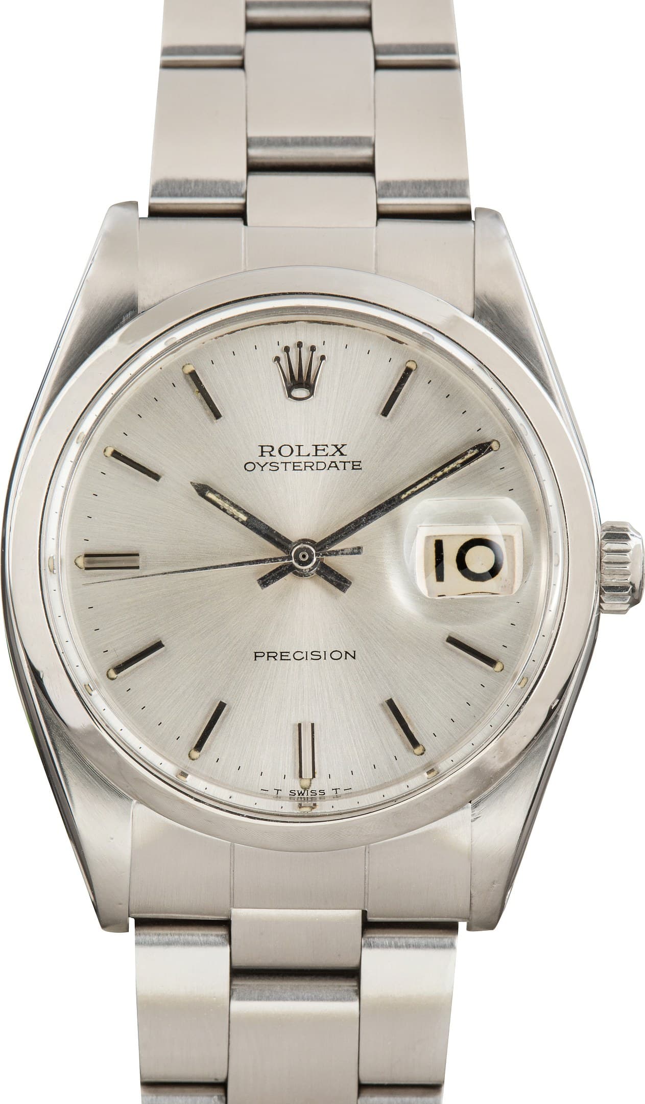 Vintage Oyster Rolex OysterDate Ref 6694 Silver Dial — view 1