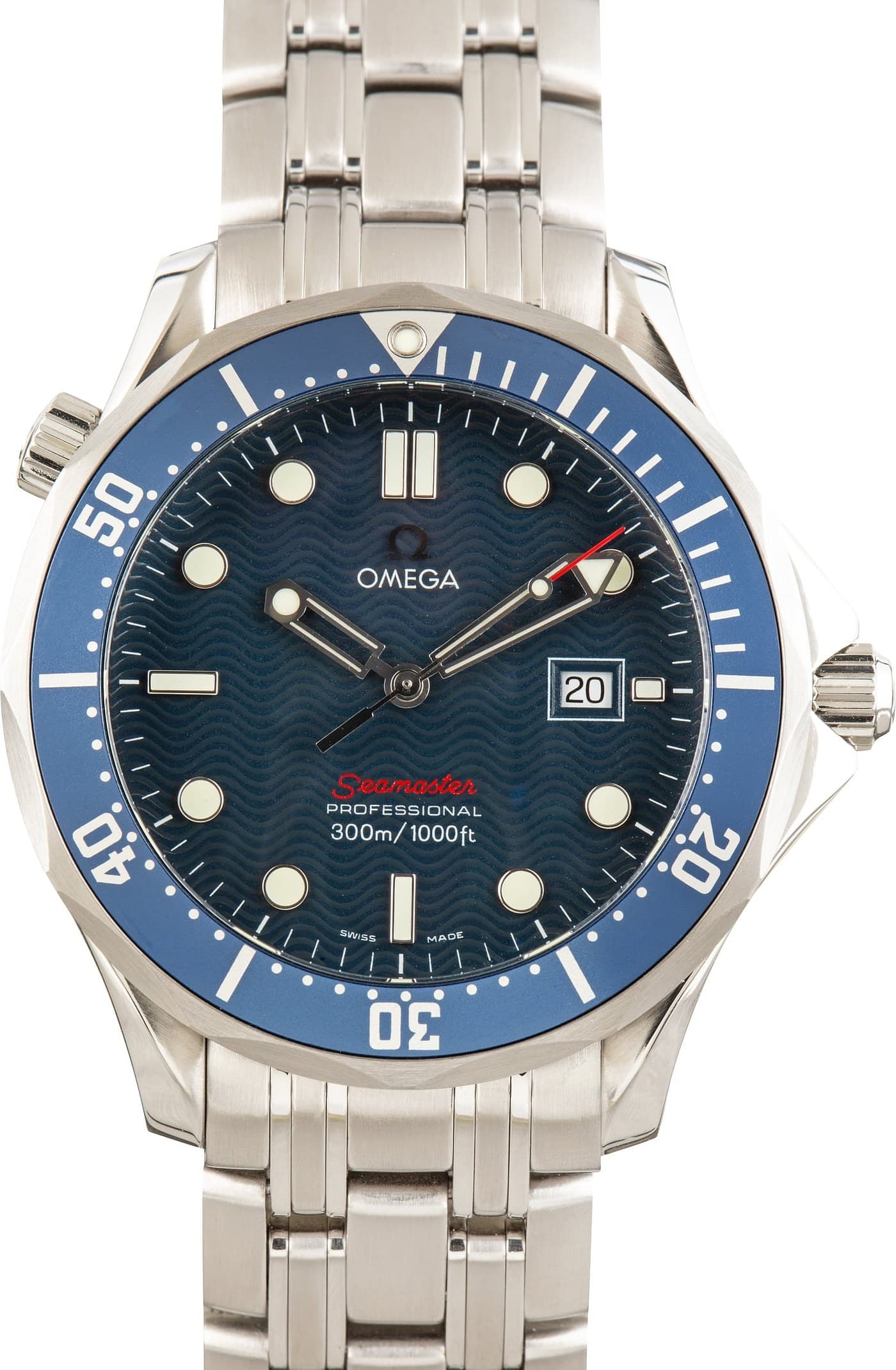 Omega Blue Wave Dial Seamaster Quartz — view 1