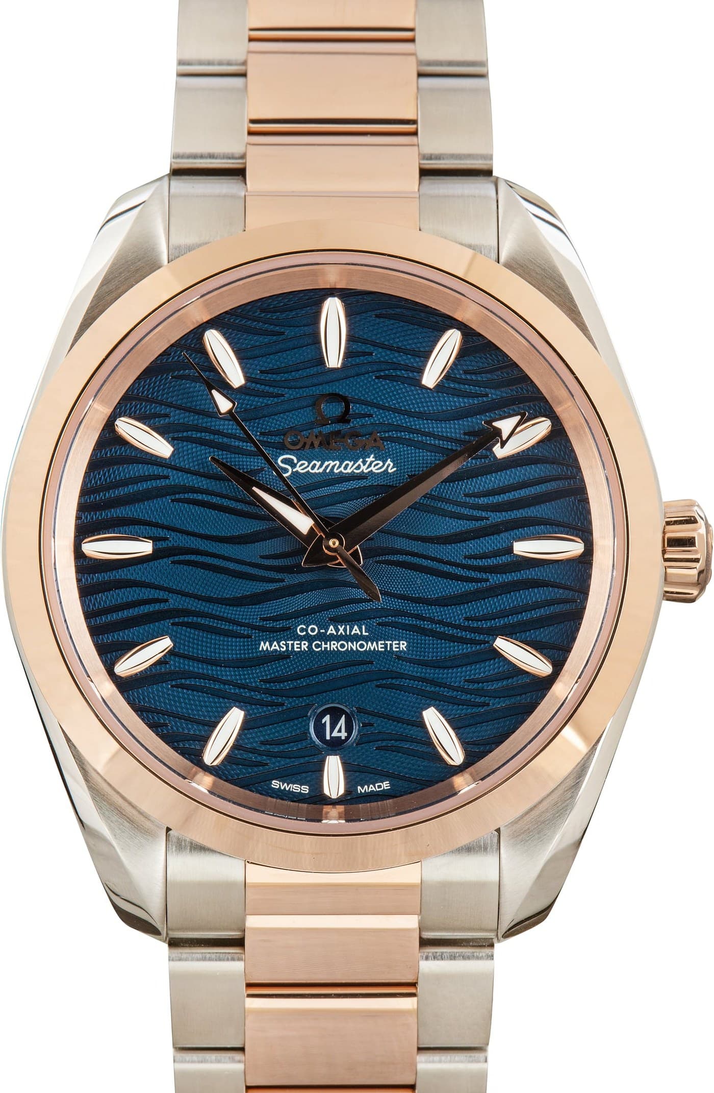 Blue Wave Dial Omega Seamaster Aqua Terra 150M — view 1