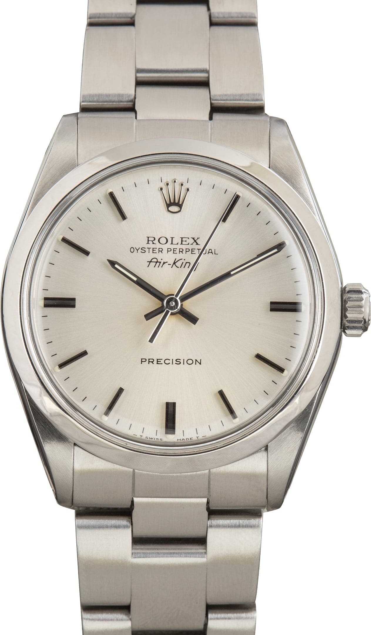Stainless Steel Rolex Air-King Silver Dial Ref 5500 — view 1