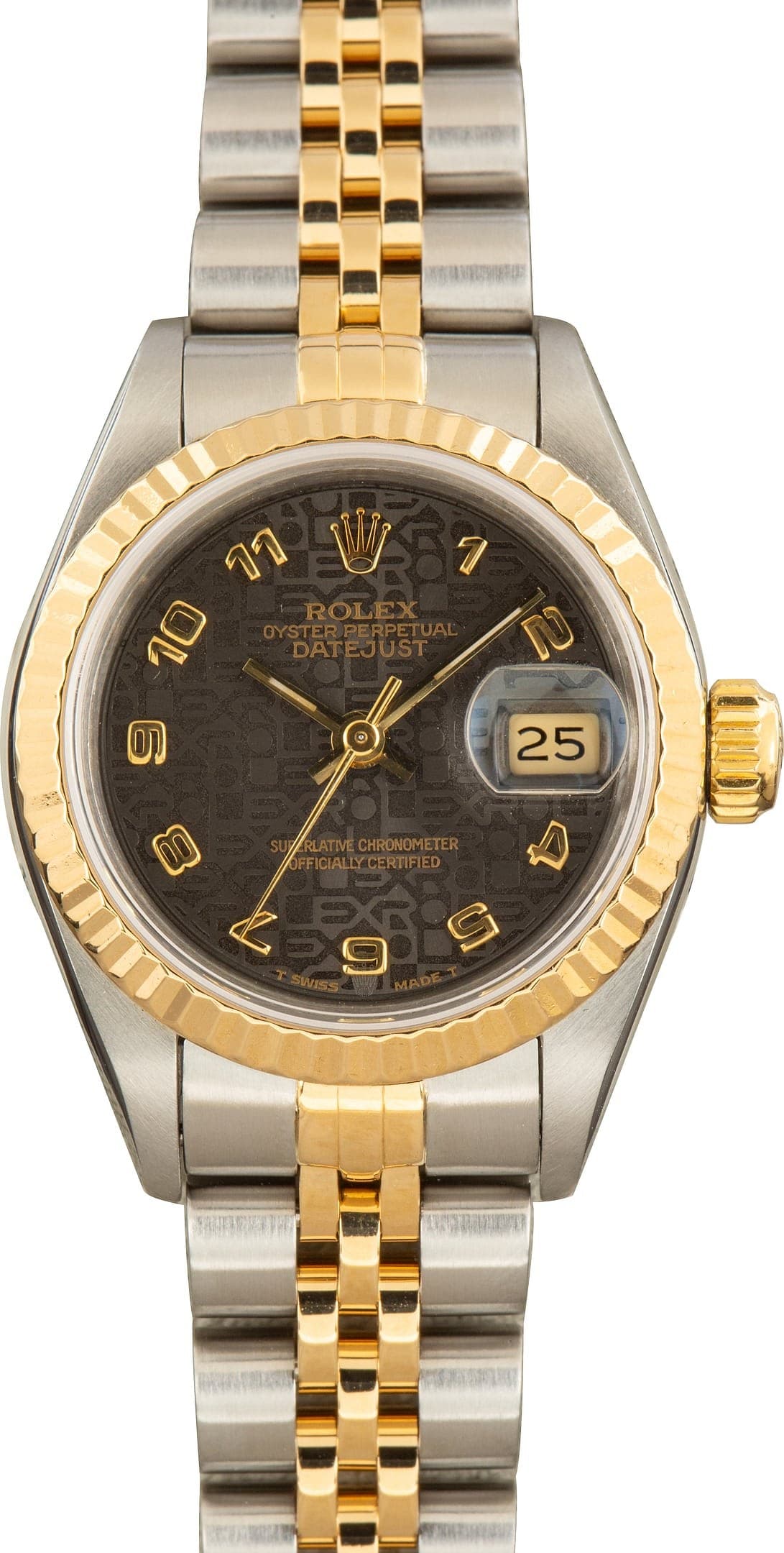 Ladies Rolex Datejust Ref 69173 Black Jubilee Dial — view 1