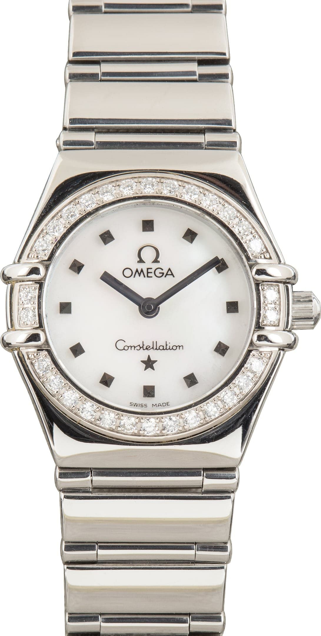 Stainless Steel Omega Constellation Mother of Pearl Dial — view 1