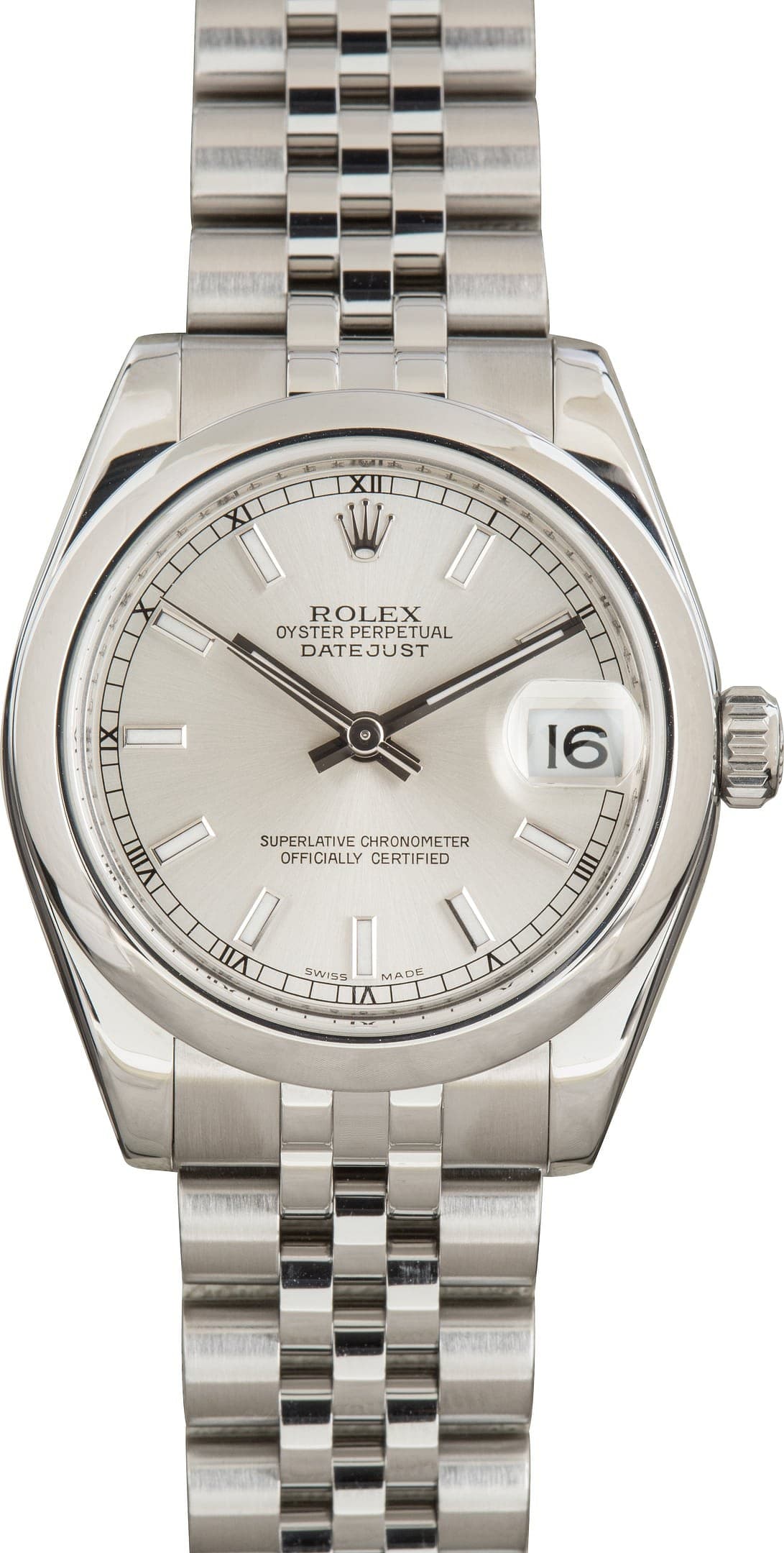 Rolex Datejust Silver Dial Ref 178240 Stainless Steel — view 1