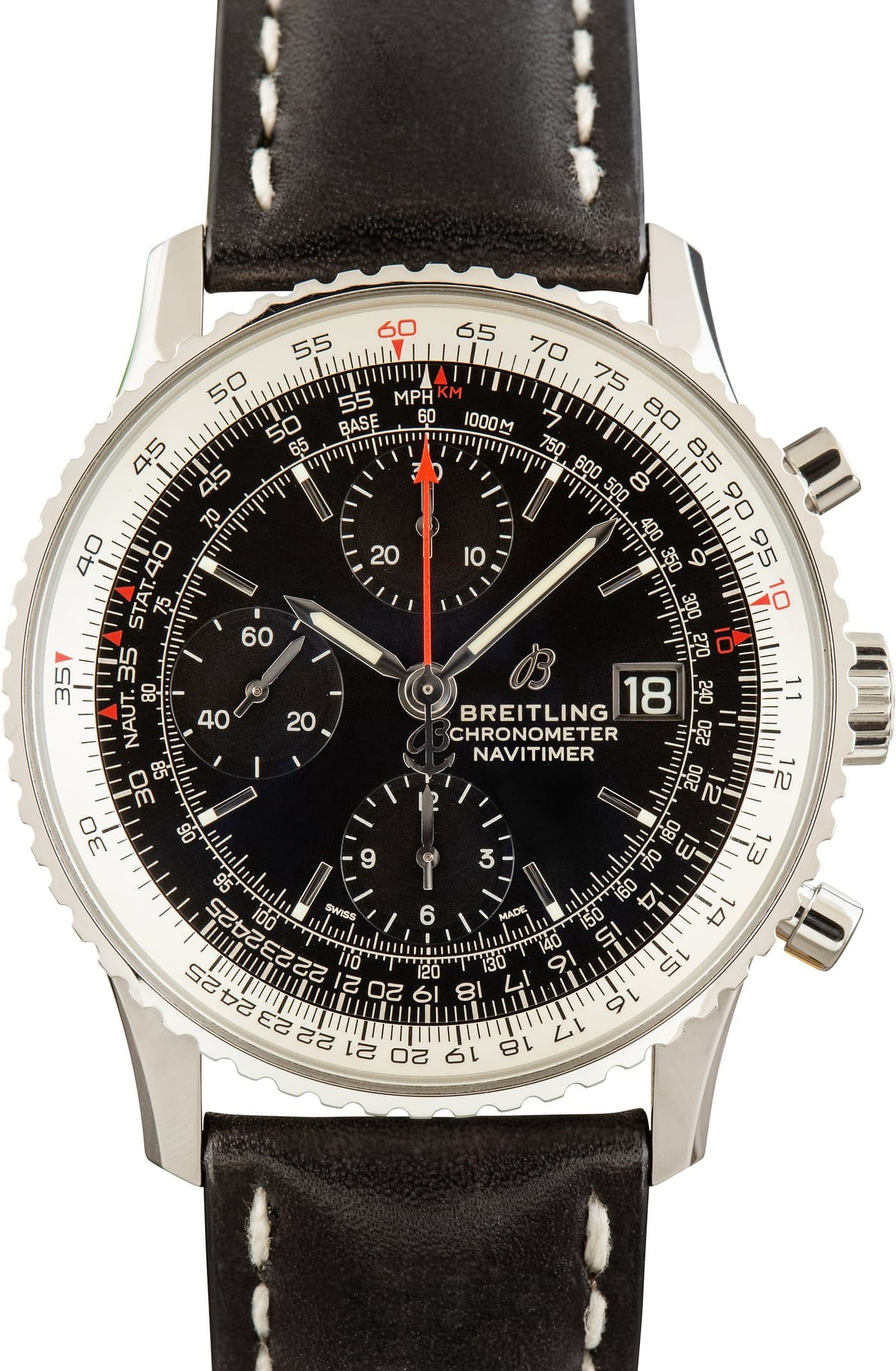 Breitling Navitimer Chronograph 41 Black Index Dial — view 1