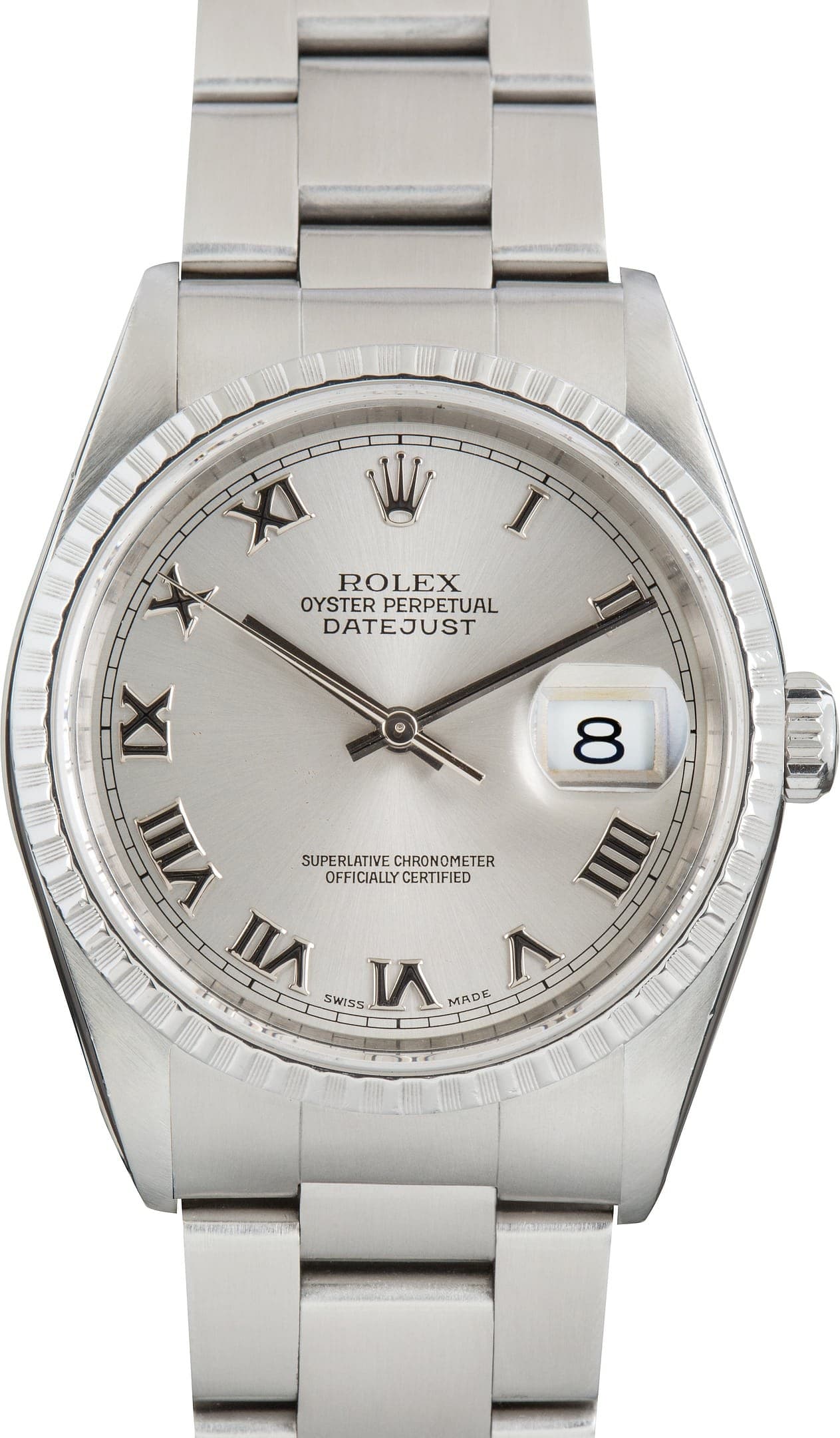 Rolex Datejust 36 Ref 16220 Slate Roman Dial — view 1