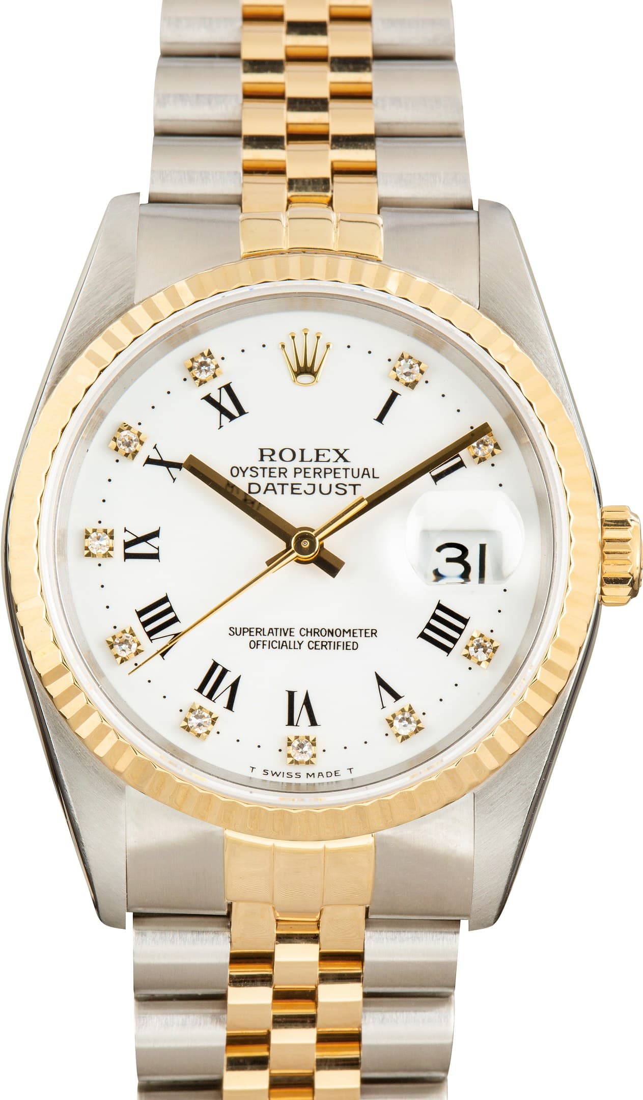 Rolex Datejust Ref 16233 Diamond Roman Dial — view 1