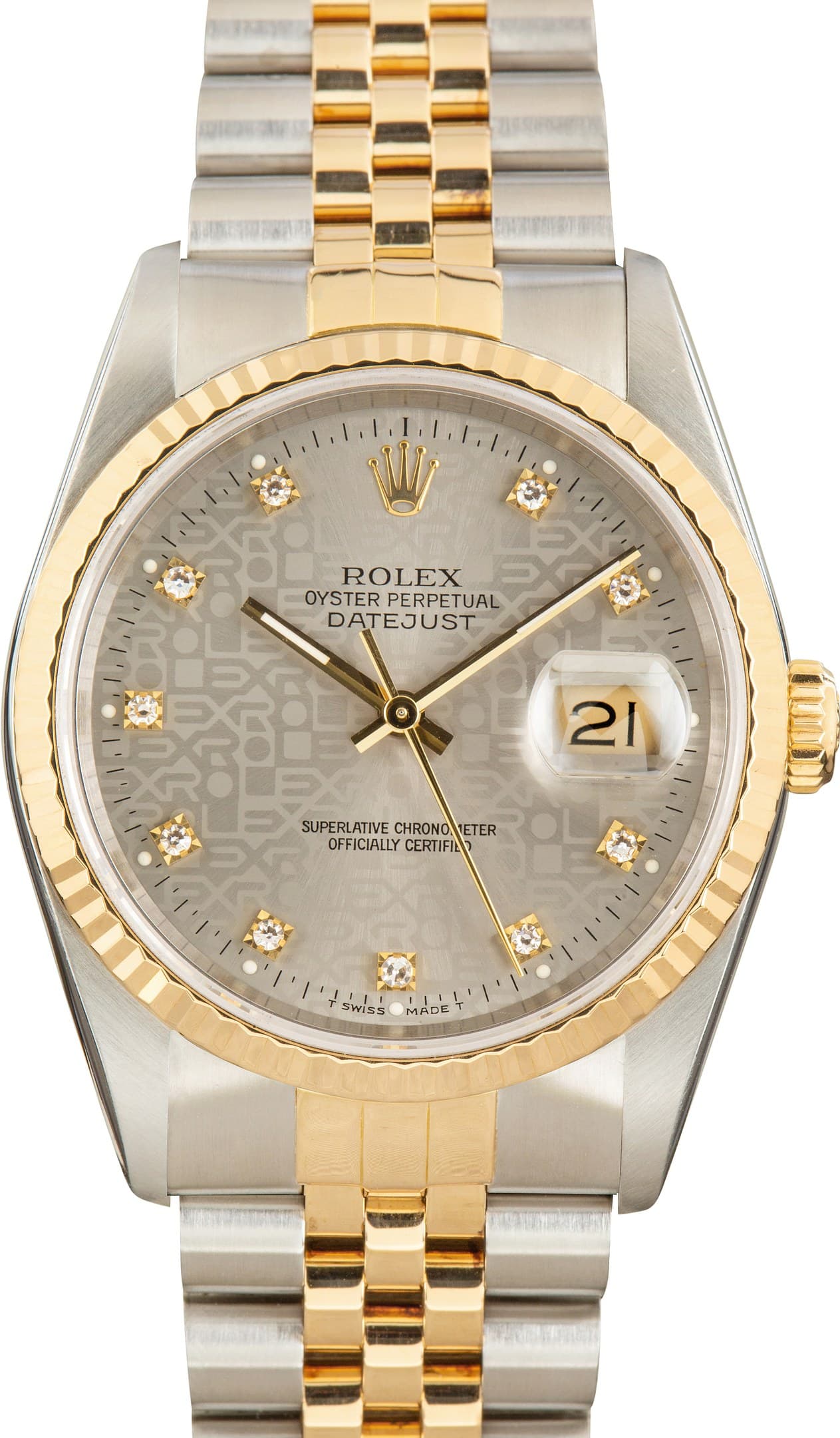 Rolex Datejust 36 Ref 16233 Slate Jubilee Diamond Dial — view 1