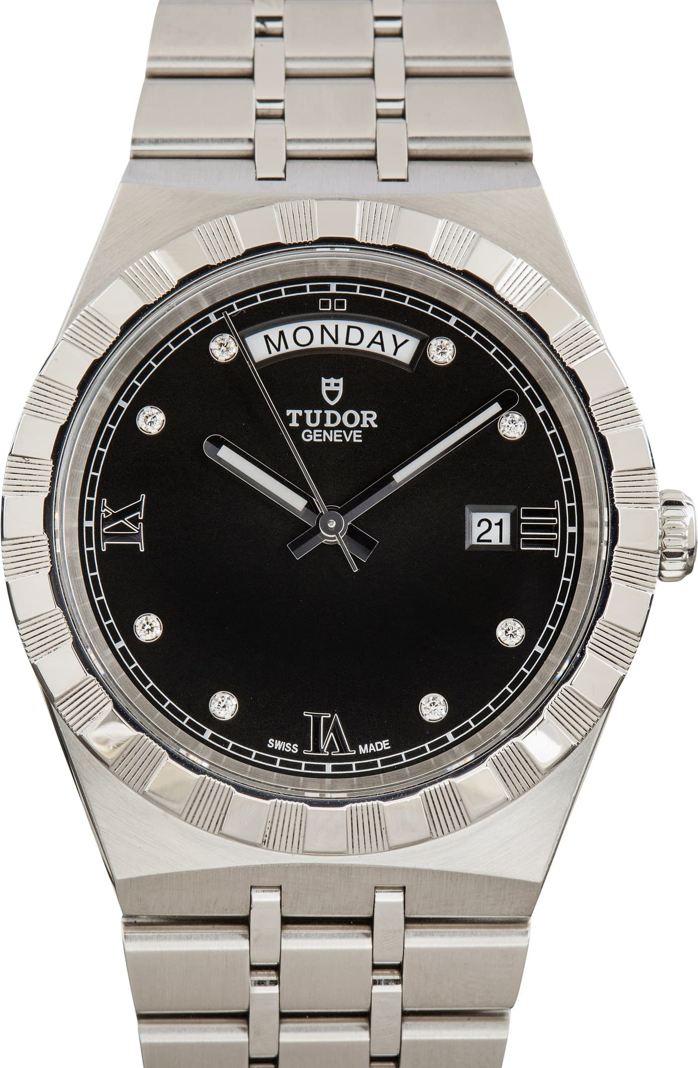 Tudor Royal Stainless Steel Black Diamond Dial — view 1