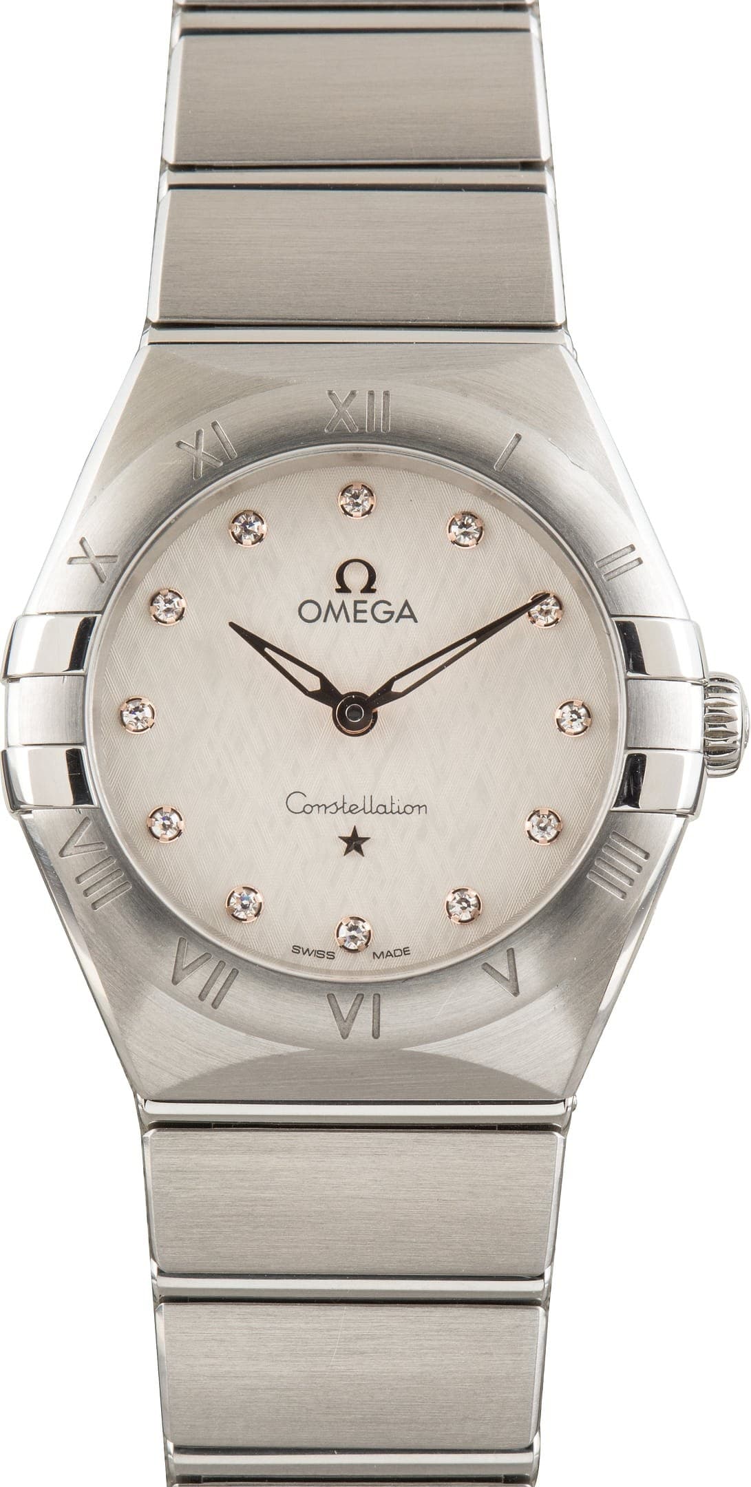 Omega Constellation Silver Silk Diamond Dial — view 1
