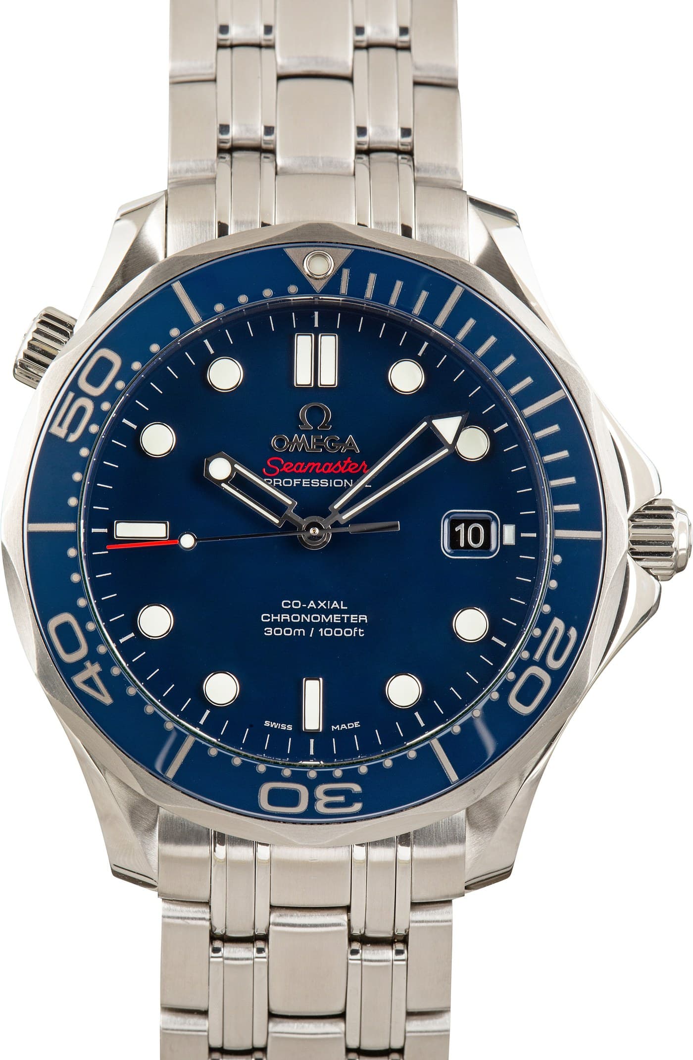 Blue Dial Omega Seamaster Diver 300M — view 1