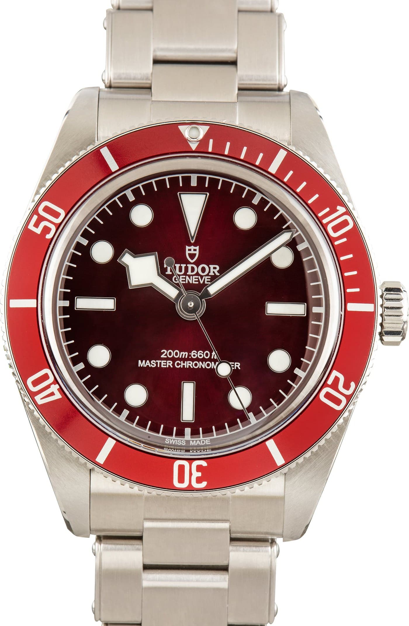 Steel Tudor Black Bay 58 Burgundy Dial — view 1