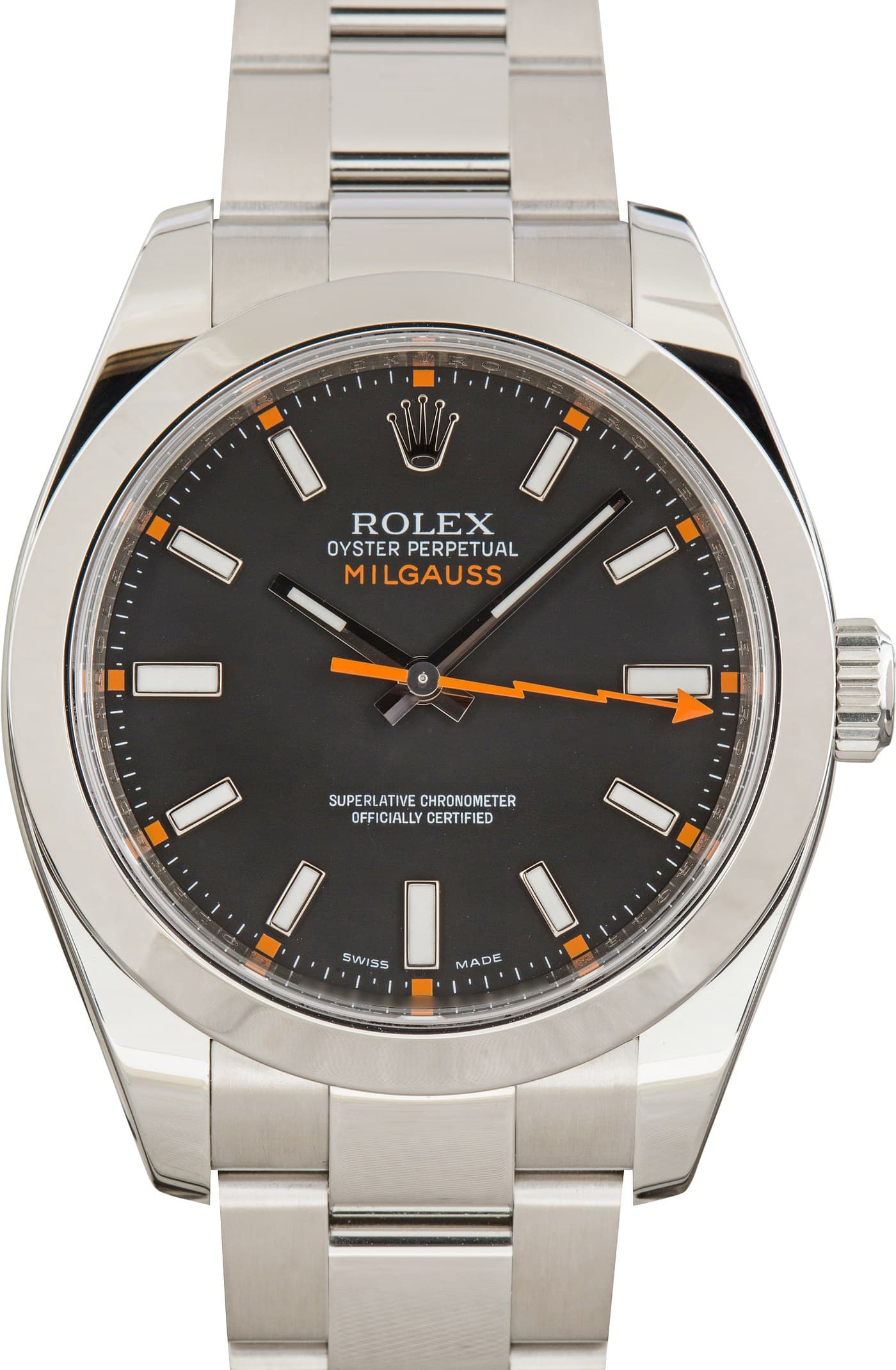 Black Dial Rolex Milgauss ref 116400 — view 1