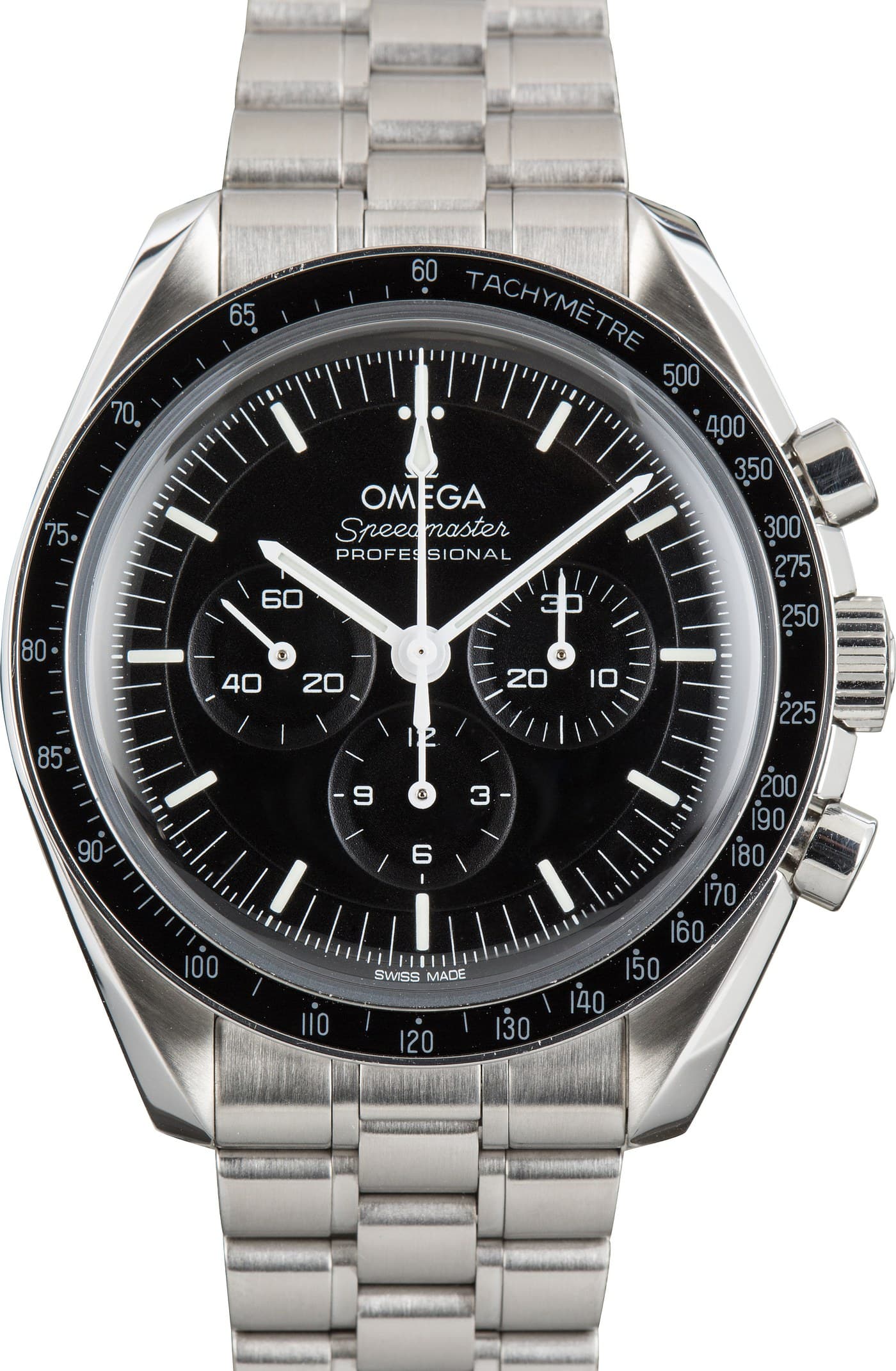 Stainless Steel Omega Speedmaster Moonwatch — view 1