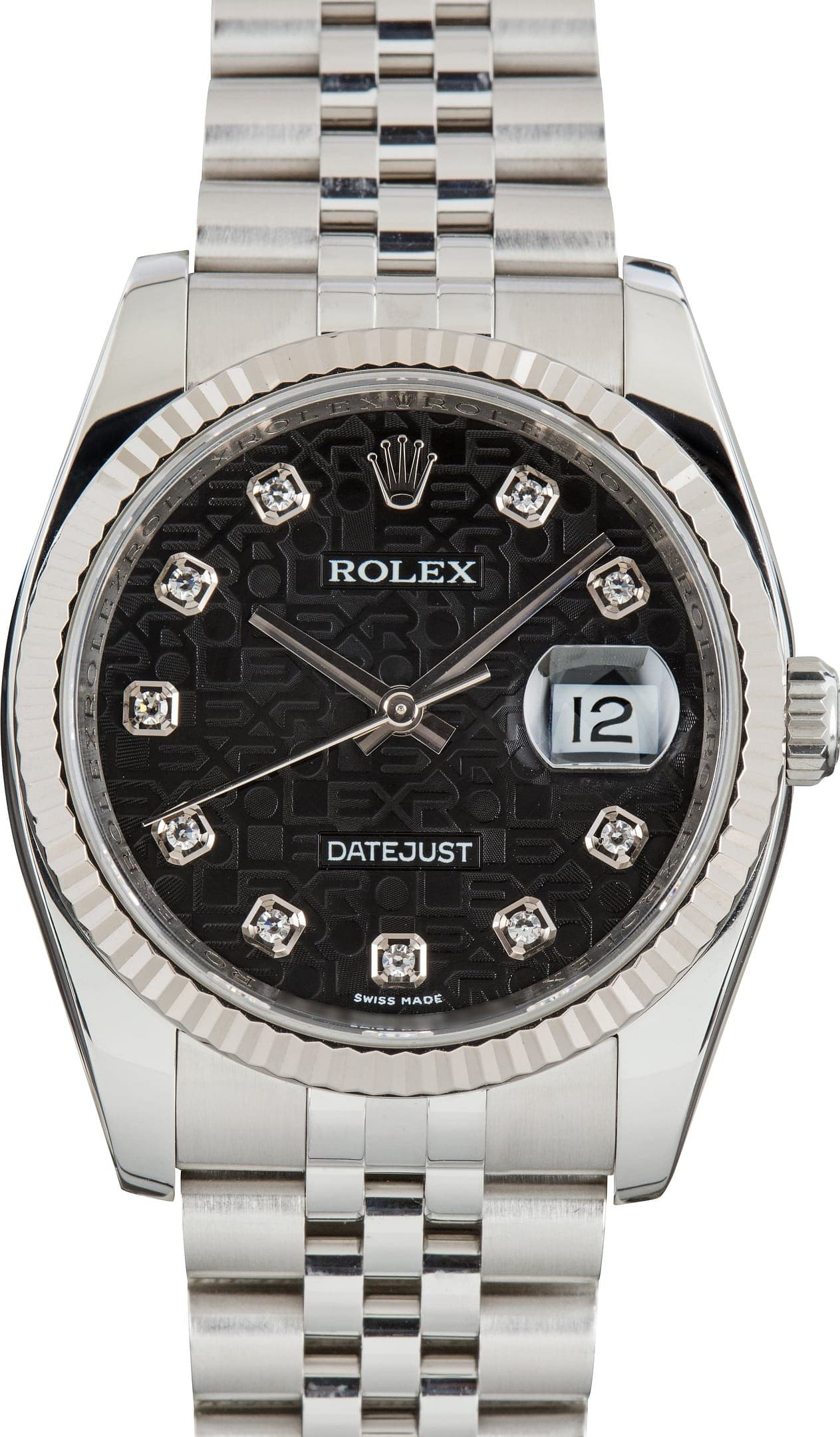 Rolex Datejust 36 Ref 116234 Black Jubilee Diamond Dial — view 1