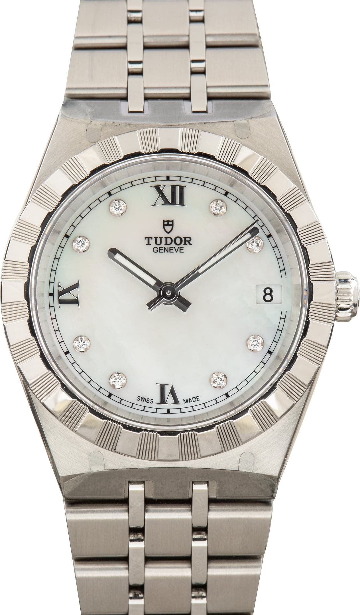 Tudor Royal Ref 28400 Mother Of Pearl Diamond Dial — view 1