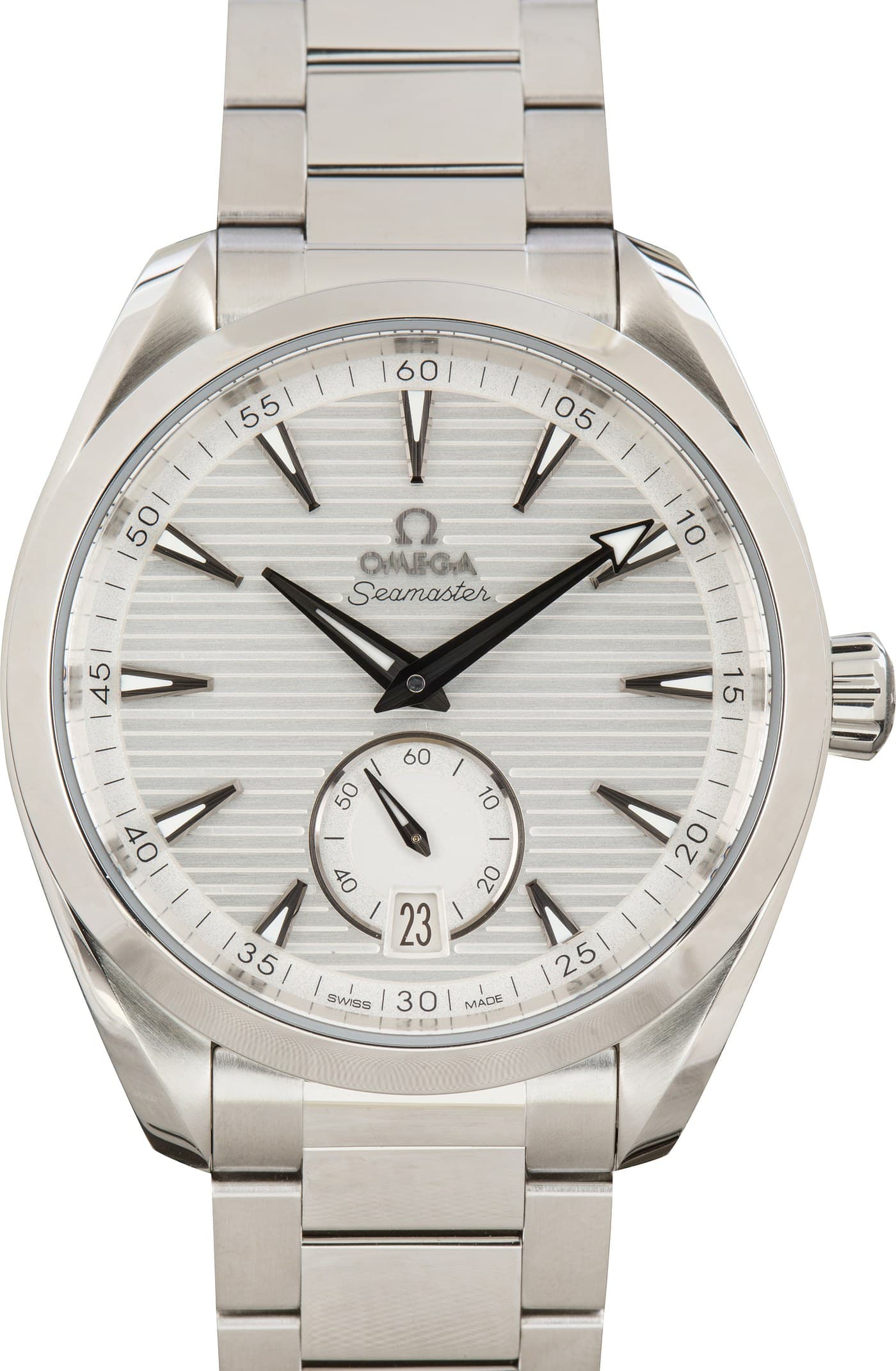 Stainless Steel Omega Seamaster Aqua Terra Silver Dial — view 1