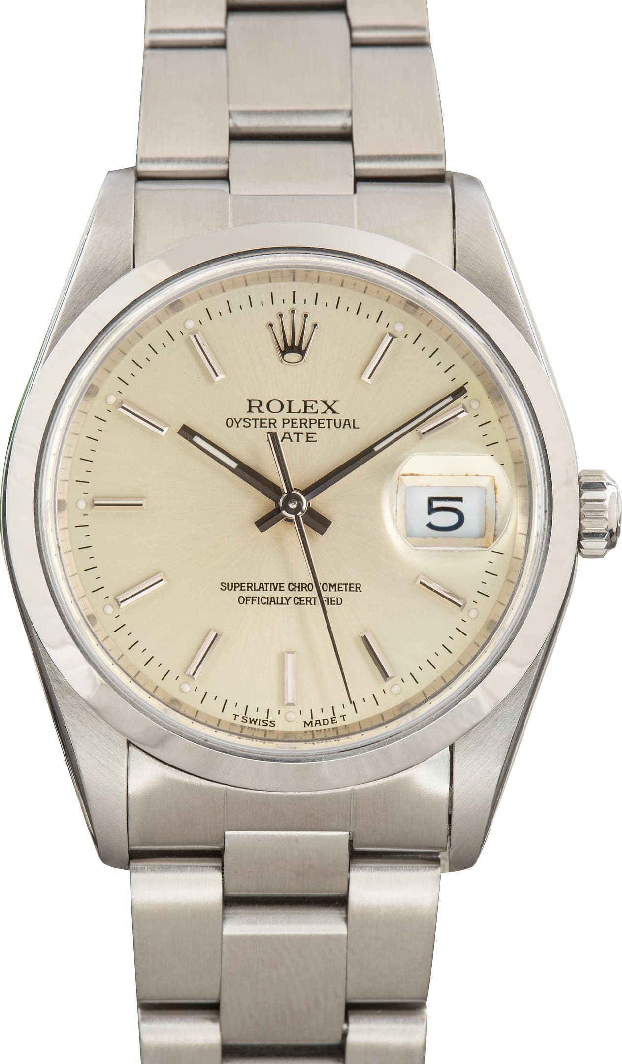 Oyster Rolex Oyster Perpetual Date Ref 15200 Silver Dial — view 1