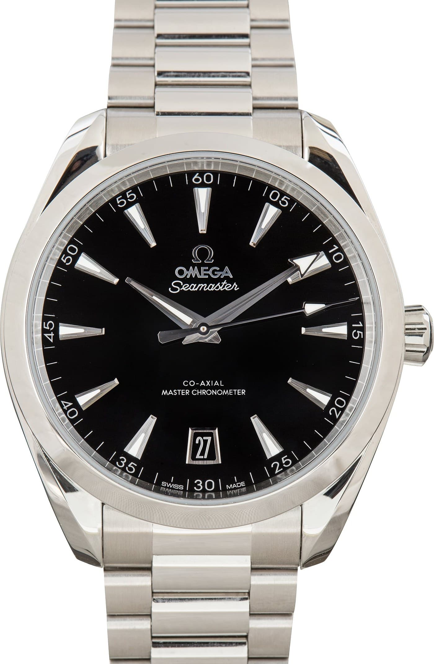 Stainless Steel Omega Seamaster Aqua Terra 150M Black Dial — view 1