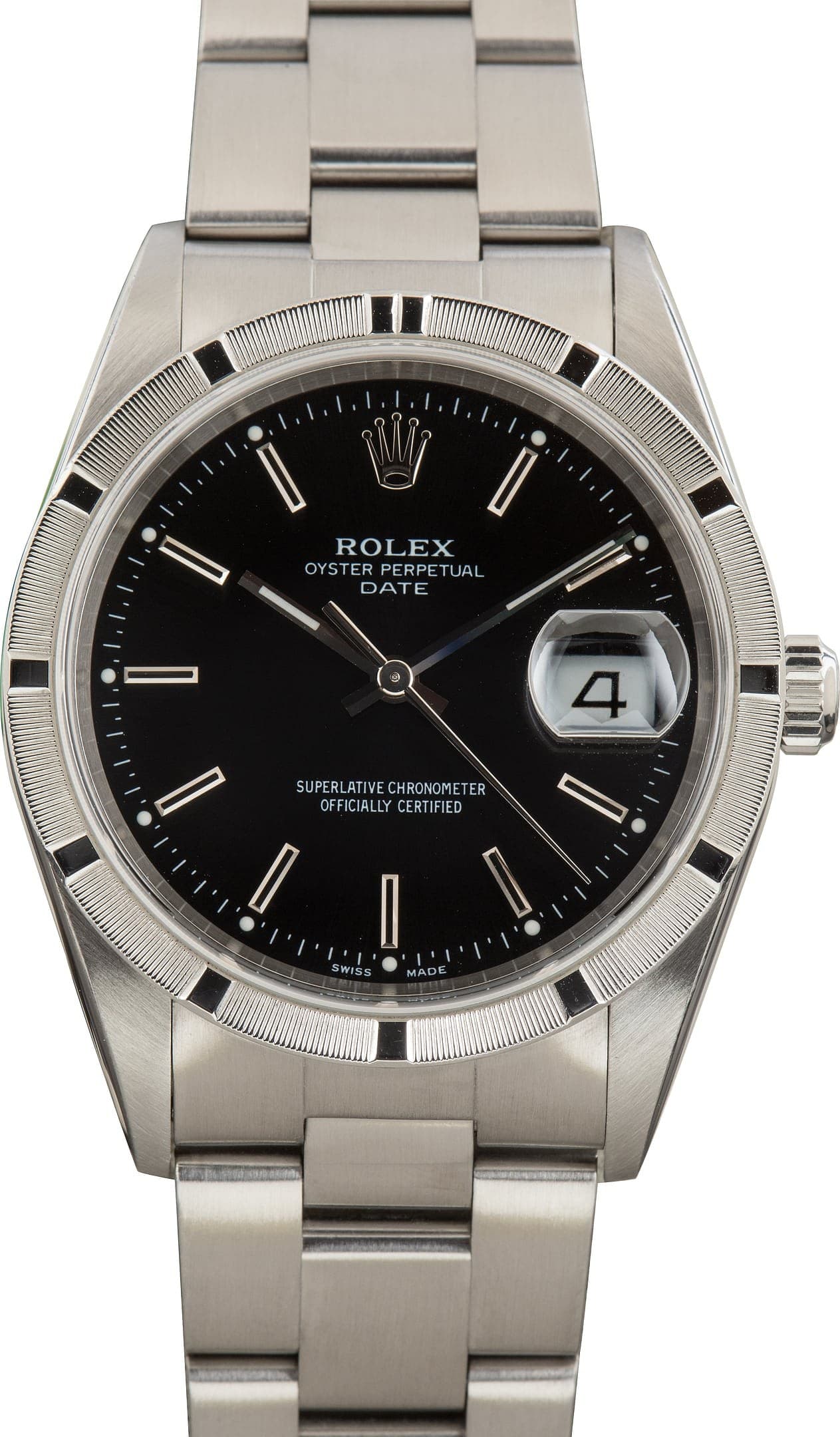 Rolex Date Ref 15210 Black Dial — view 1
