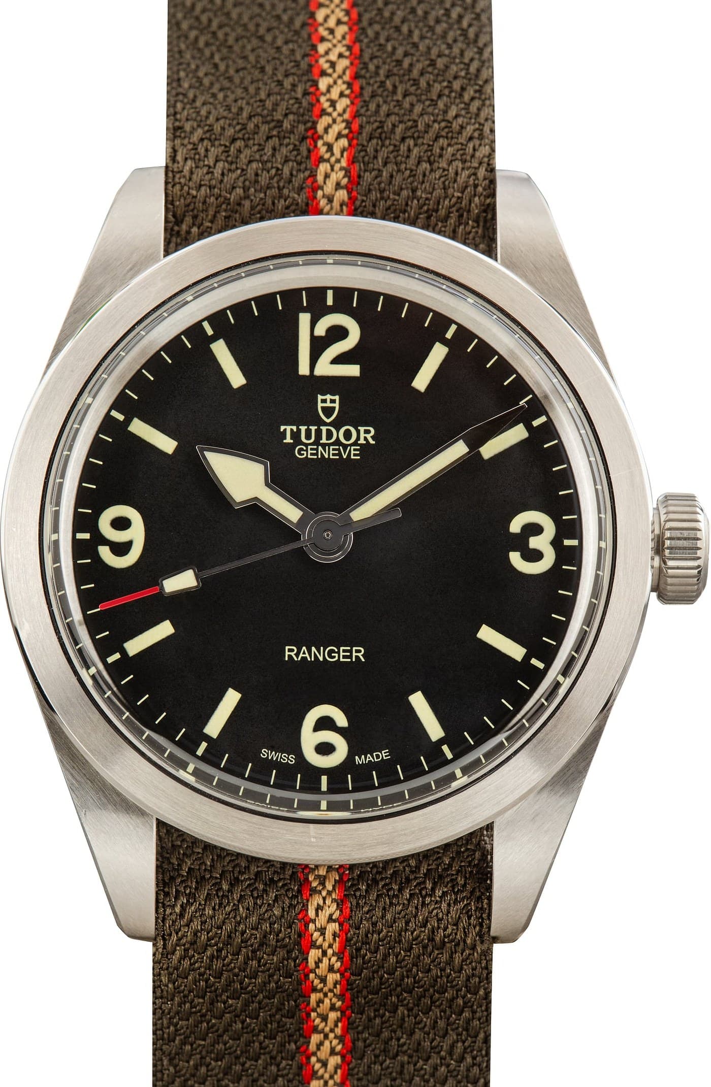Tudor Ranger 79950 Stainless Steel on Camo NATO — view 1