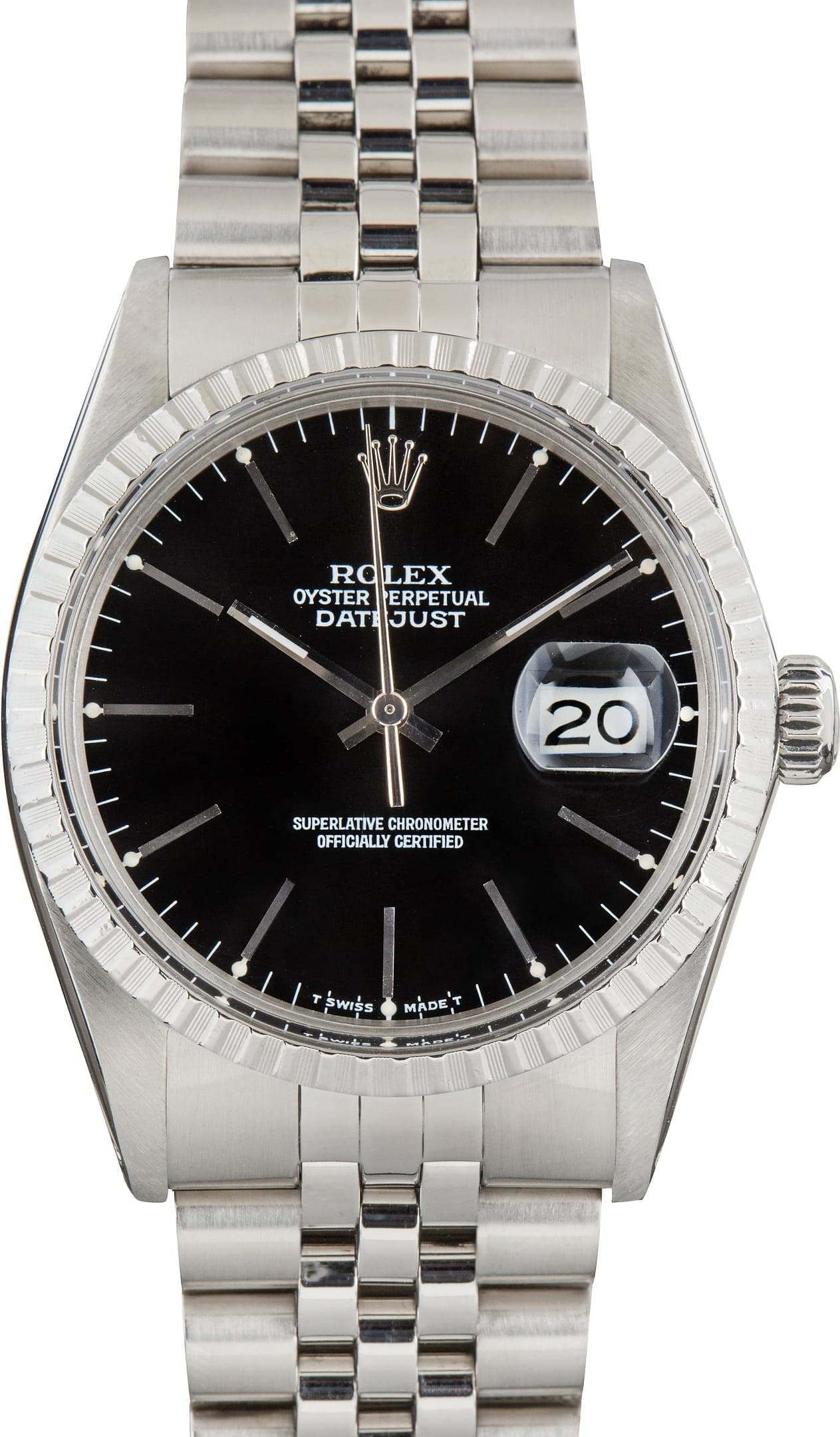 Vintage Rolex Datejust Ref 16030 Black Dial — view 1