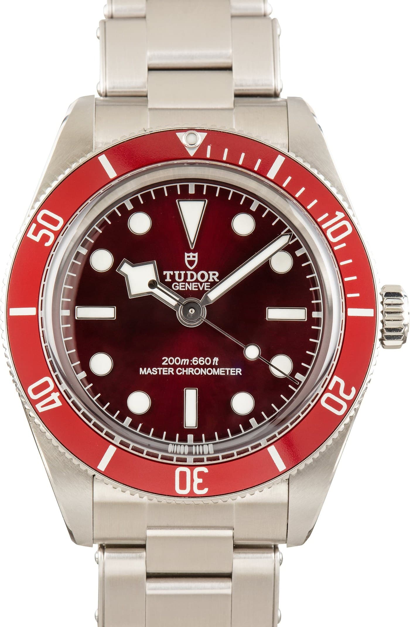 Stainless Steel Tudor Black Bay 58 Burgundy Dial & Bezel — view 1