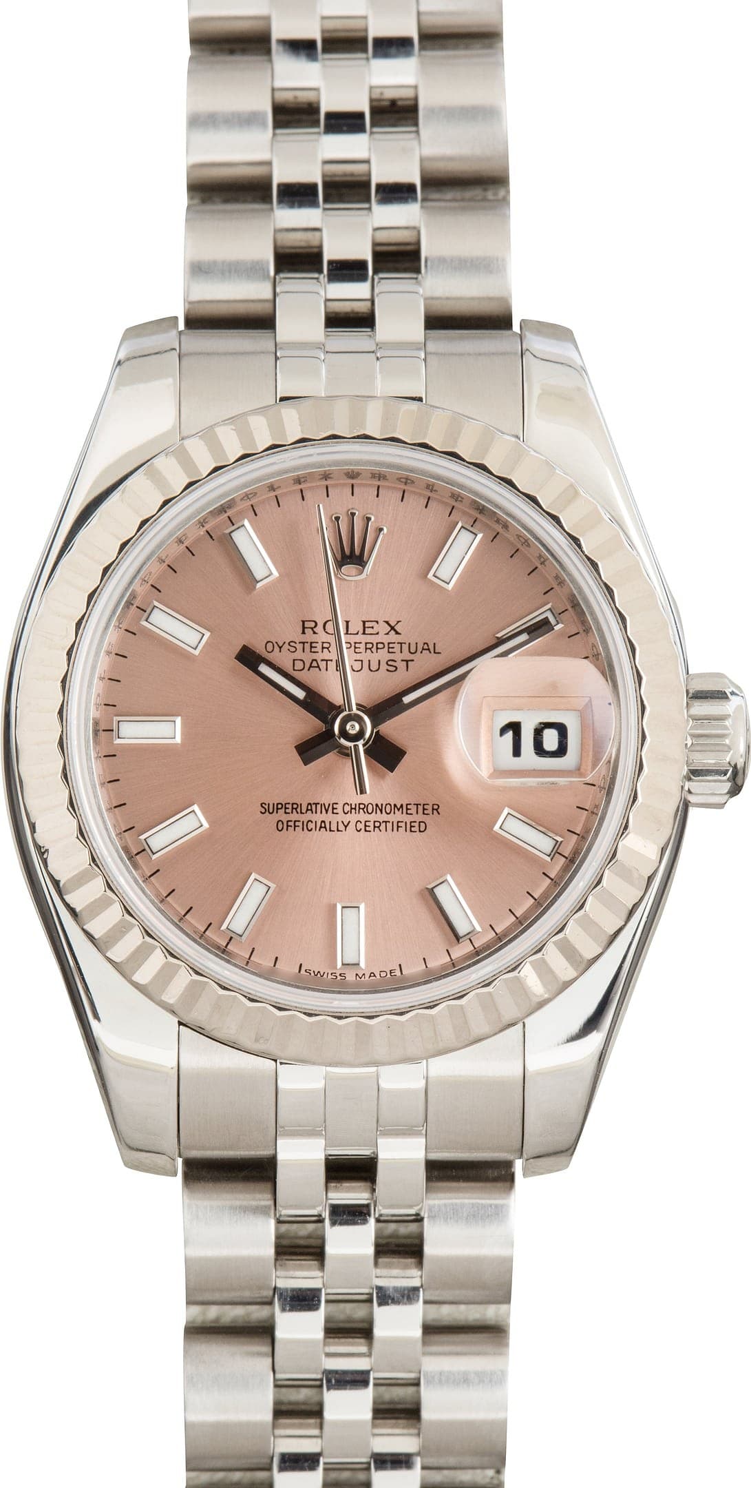 Ladies Rolex Datejust Ref 179174 Pink Dial — view 1