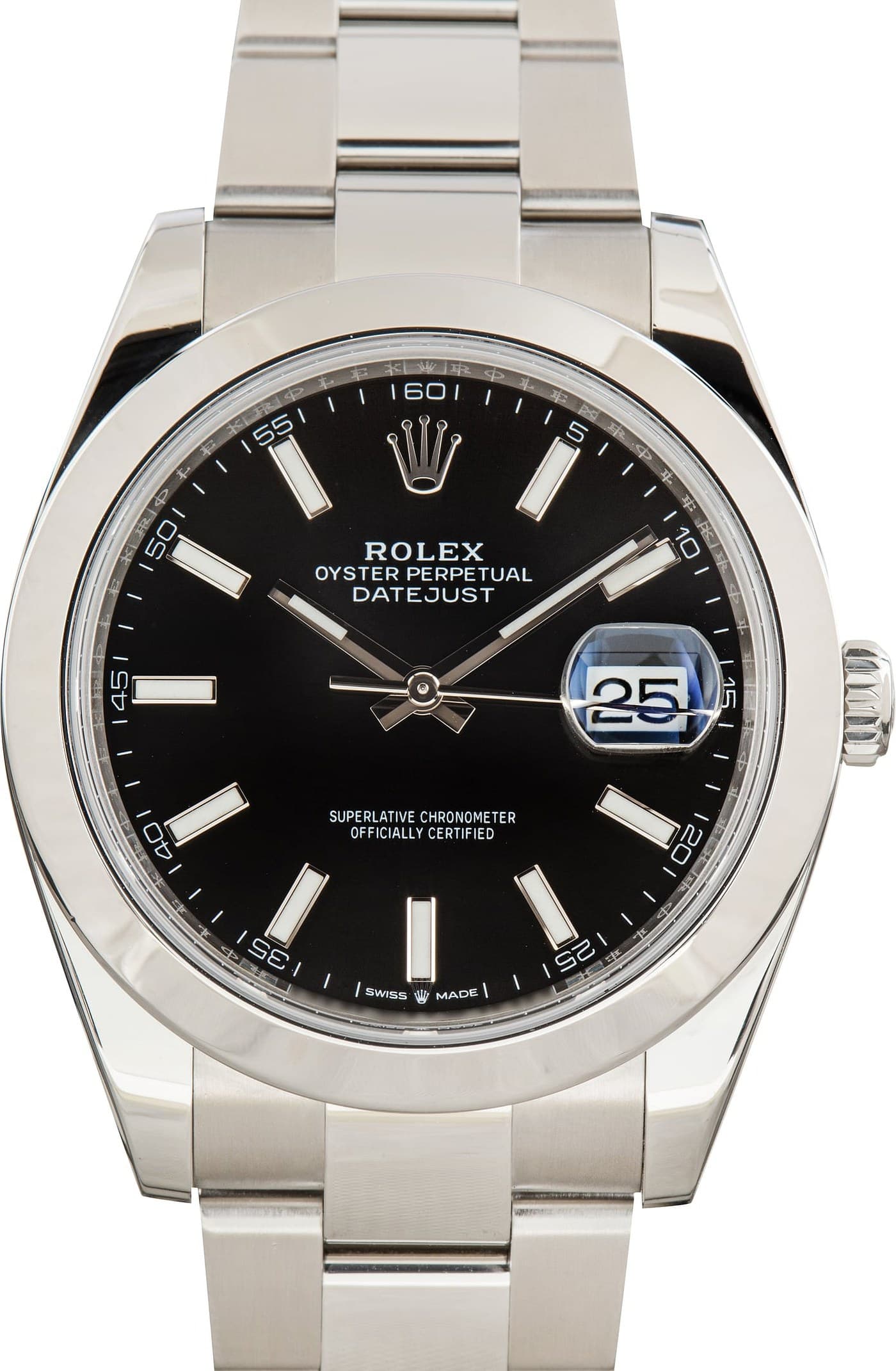 Rolex Datejust 41 Steel Ref 126300 Black Dial — view 1