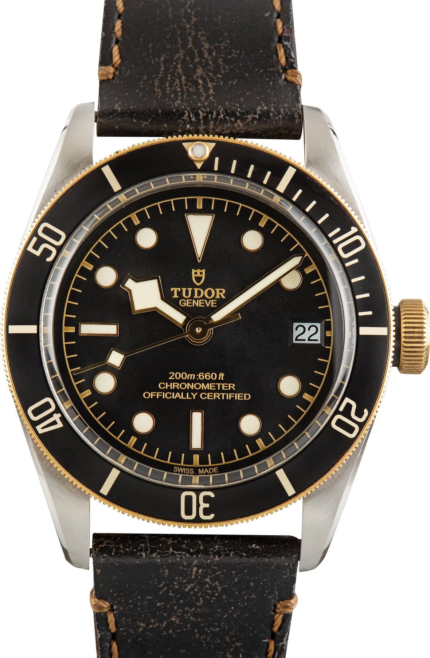 Tudor Heritage Black Bay Ref 79733 Leather Strap — view 1