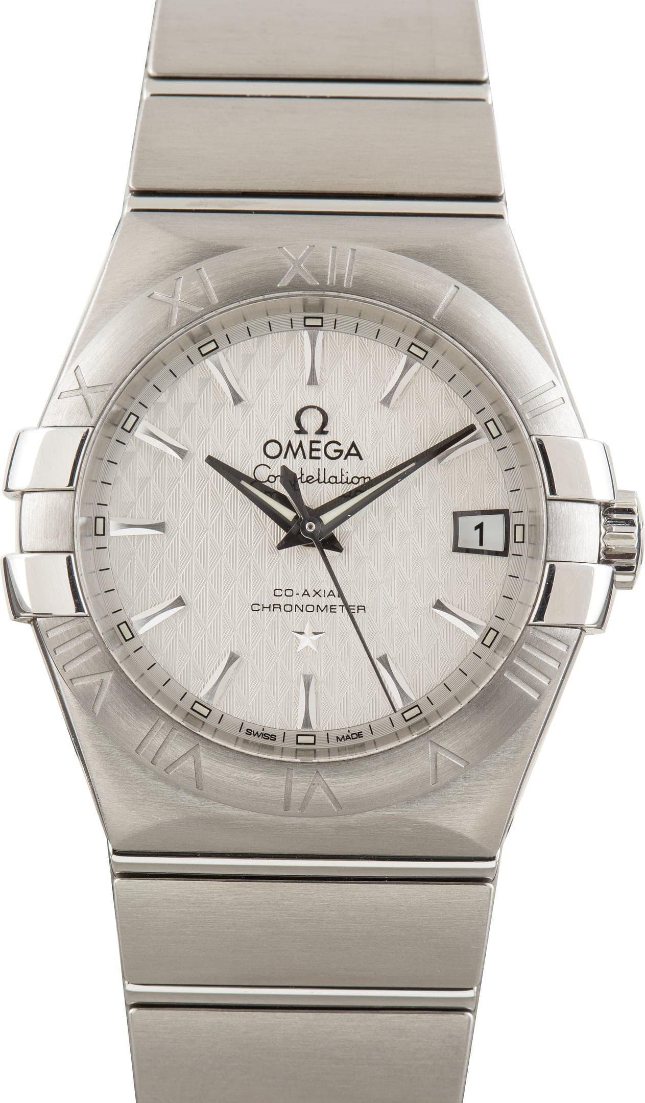 Omega Constellation Embossed Lozenge Pattern — view 1