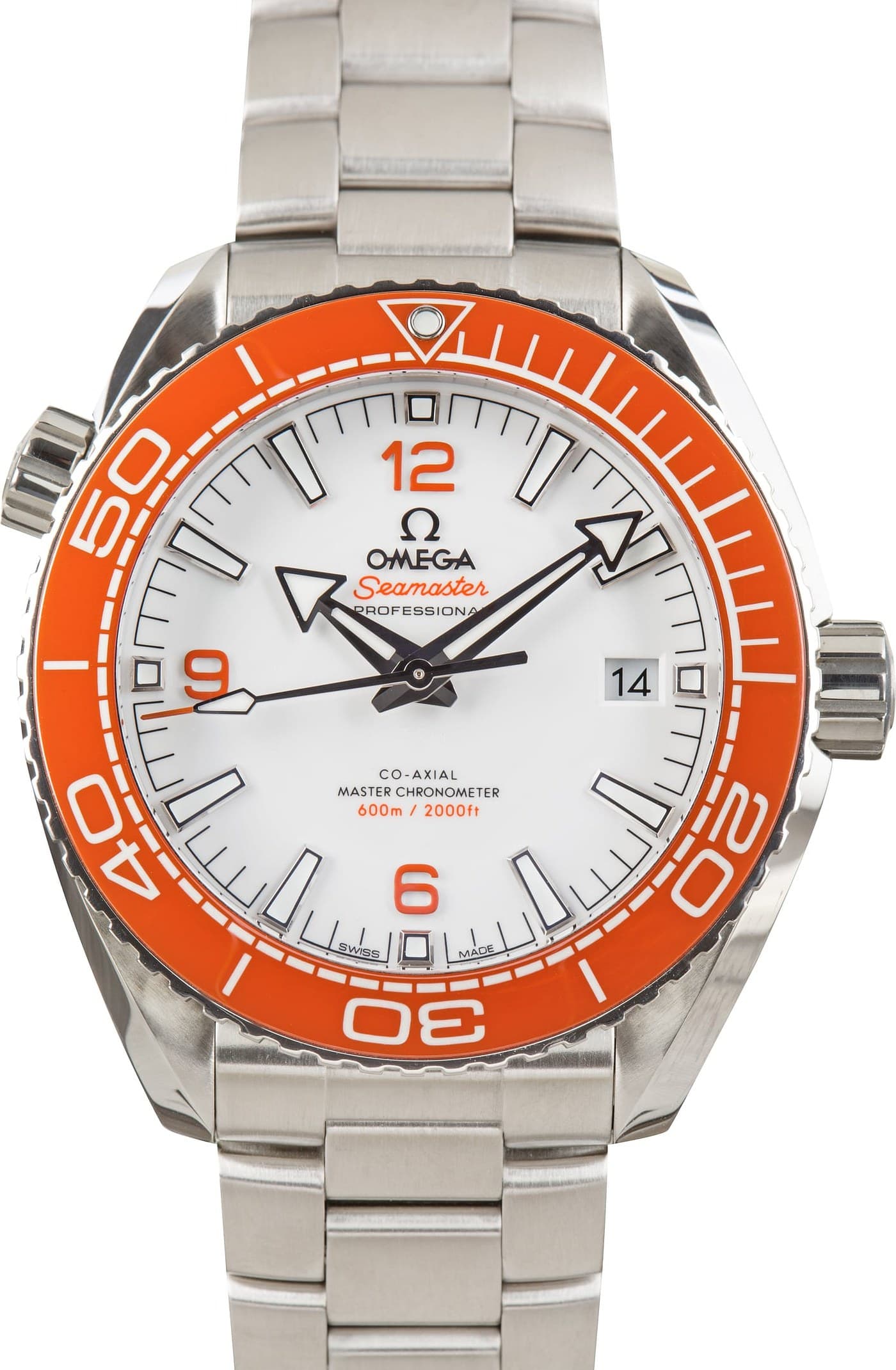 Orange Bezel Omega Seamaster Planet Ocean 600M — view 1