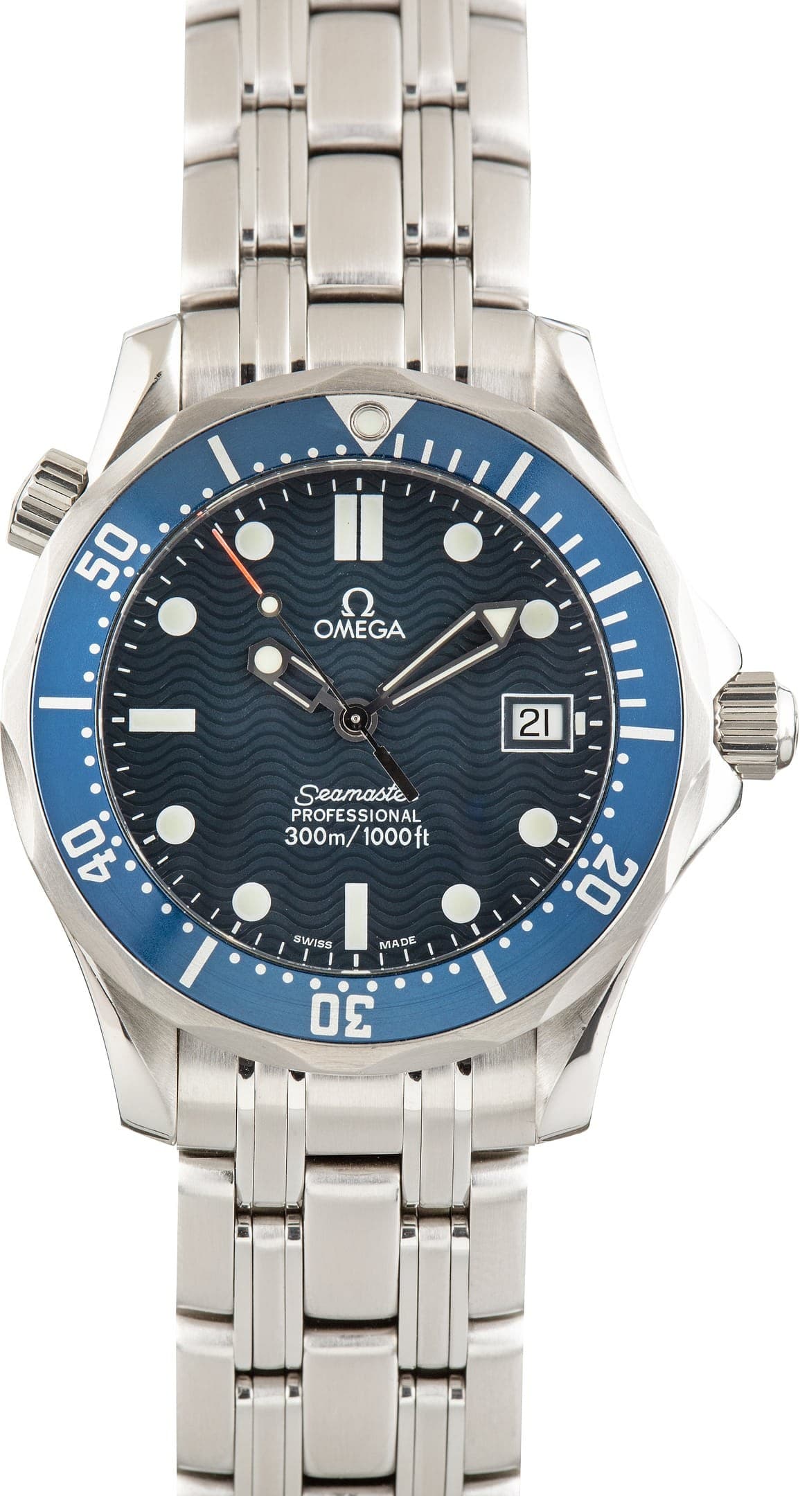 Stainless Steel Omega Seamaster 2561.80.00 Blue Dial — view 1