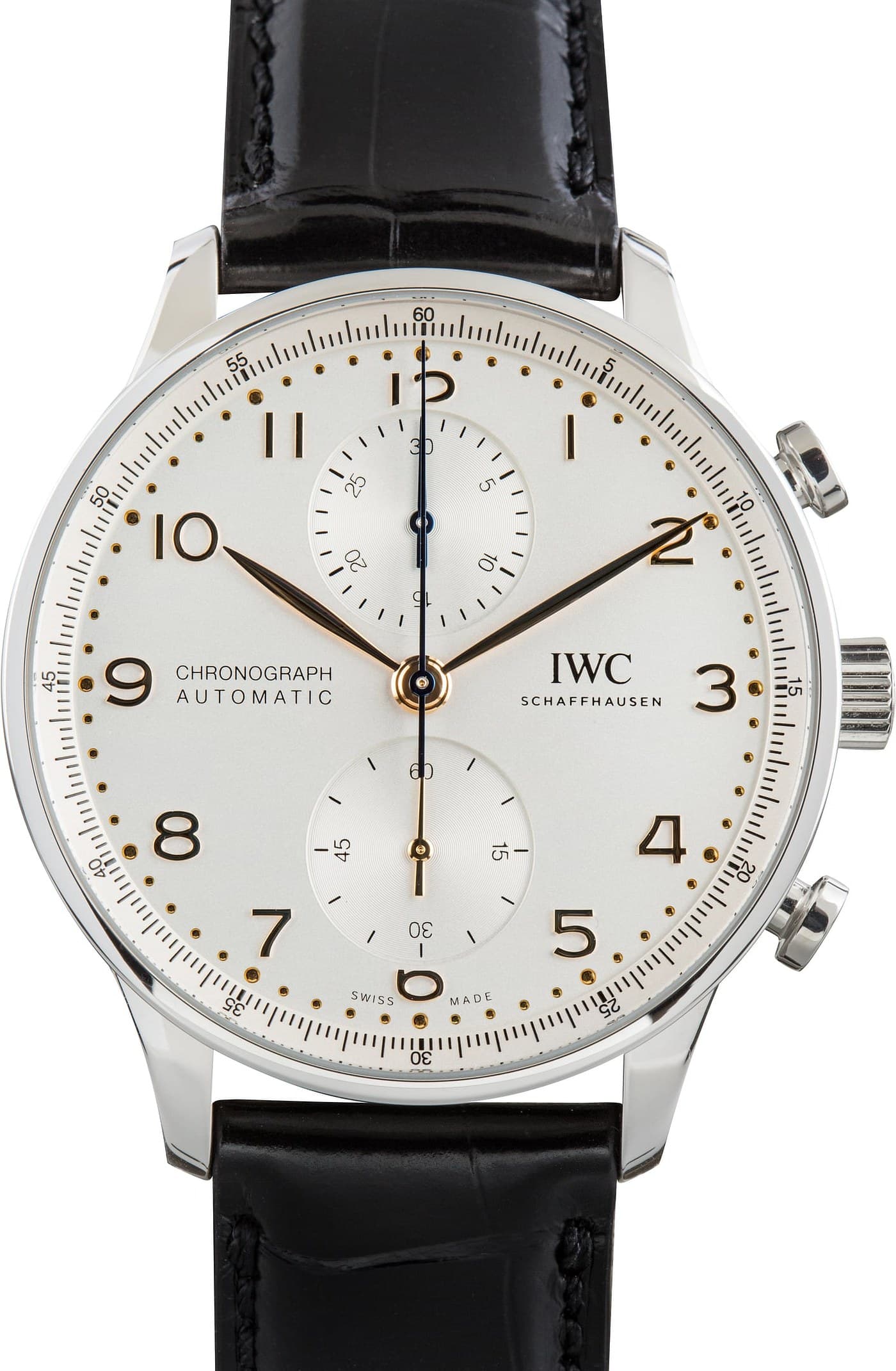 IWC Portugieser Chronograph Ref IW371604 Silver Dial — view 1