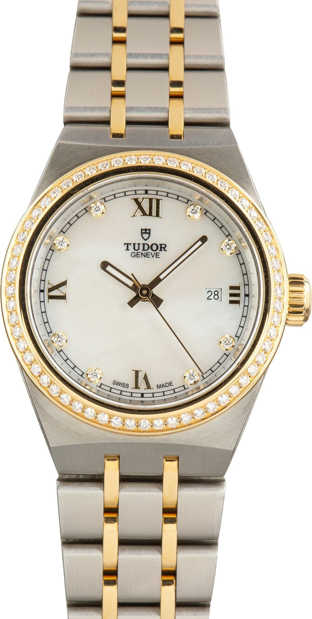Tudor Royal Ref 28323 Mother of Pearl Diamond Dial — view 1