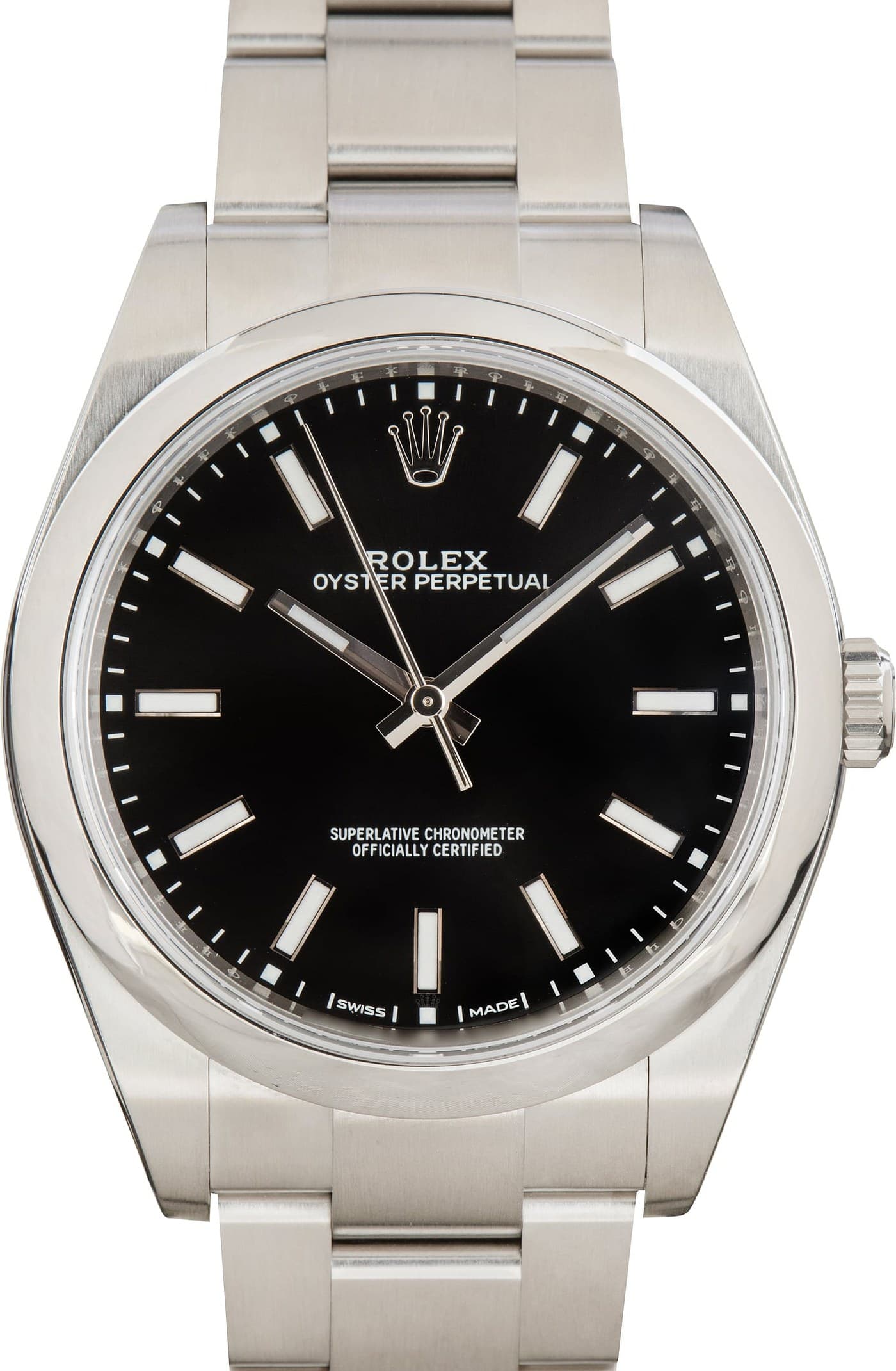 Rolex Oyster Perpetual 39 Ref 114300 Black Index Dial — view 1